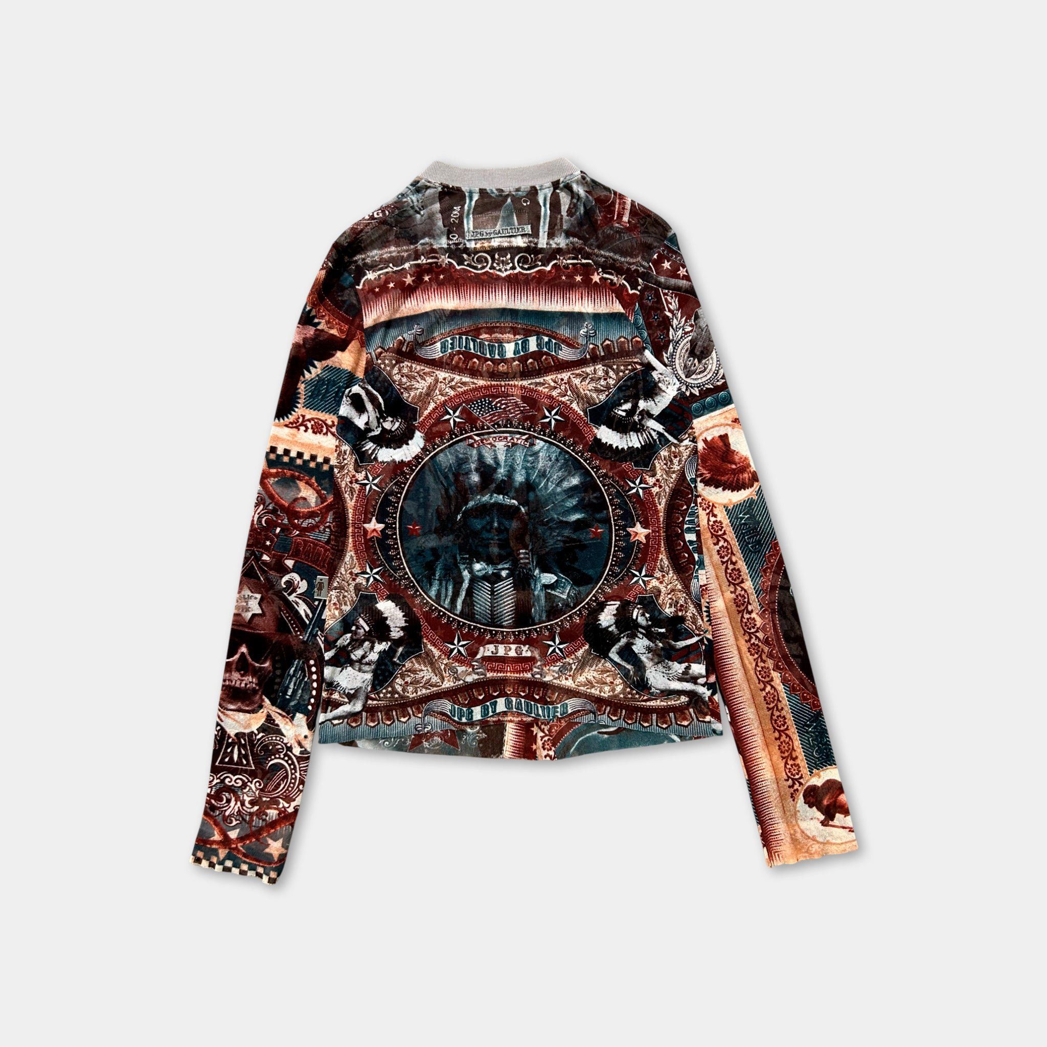 Jean Paul Gaultier Jean Paul Gaultier 1998 Native American Print Shirt Size US M / EU 48-50 / 2 - 5 Thumbnail