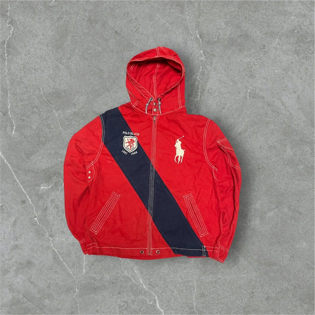 Ralph Lauren Ralph Lauren | Hoodie | Vintage | Red/White/Blue Size US L / EU 52-54 / 3 - 1 Thumbnail