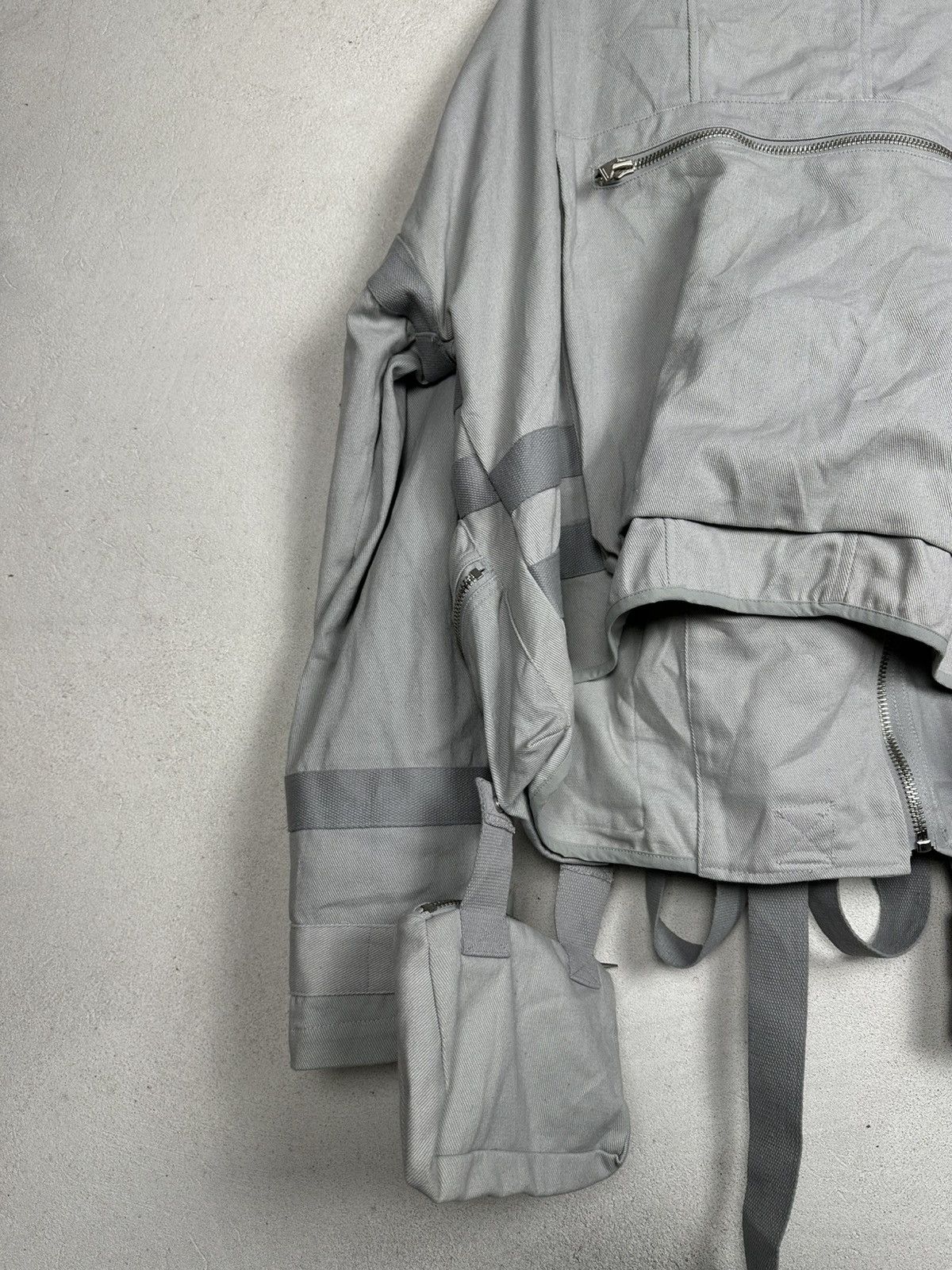 Heliot Emil Heliot Emil SS18 Kamikaze Grey Bomber Jacket Bondage Size US S / EU 44-46 / 1 - 14 Thumbnail