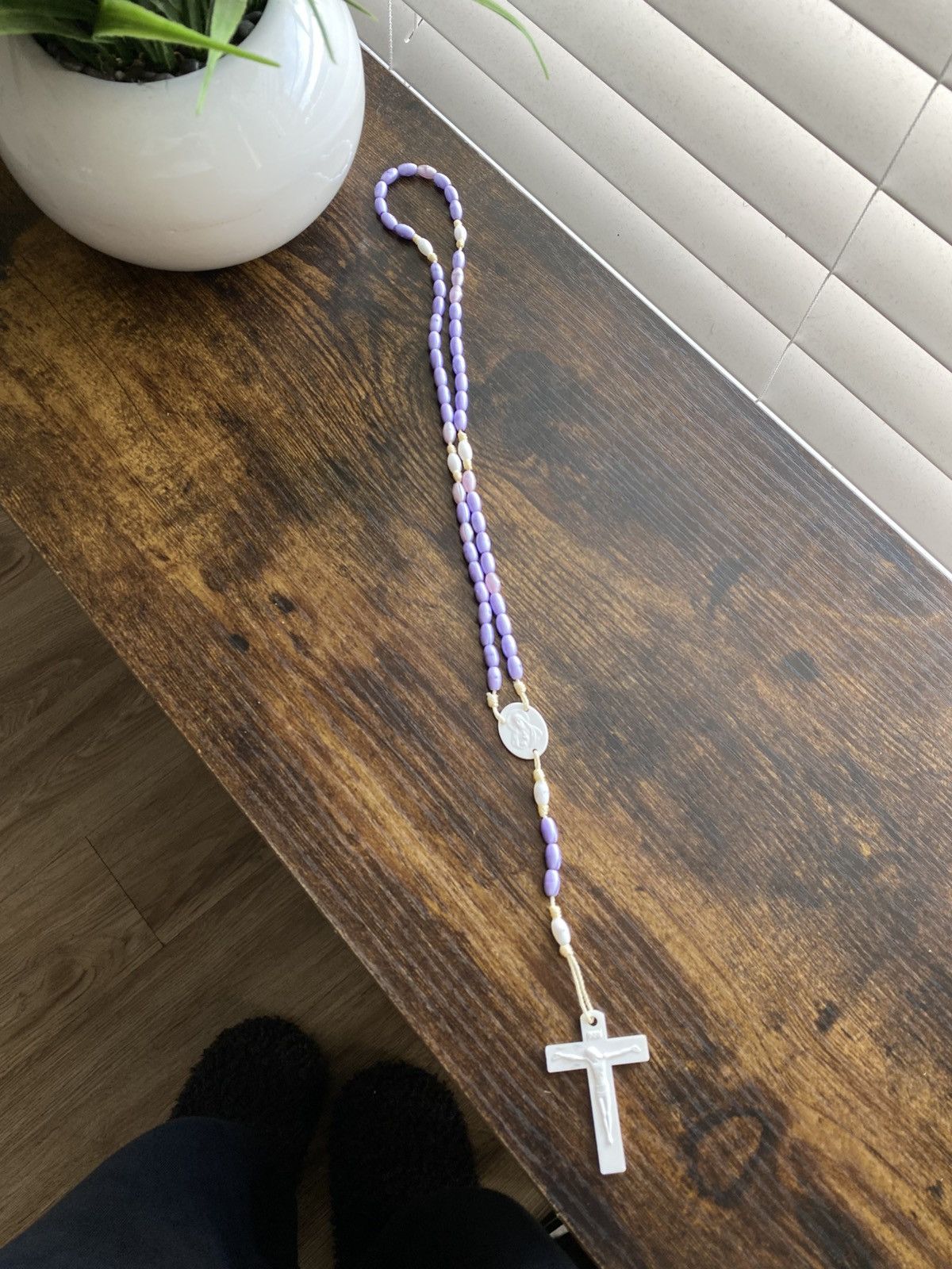 Other Vintage Y2K Rosary Beaded Necklace Size ONE SIZE - 4 Thumbnail