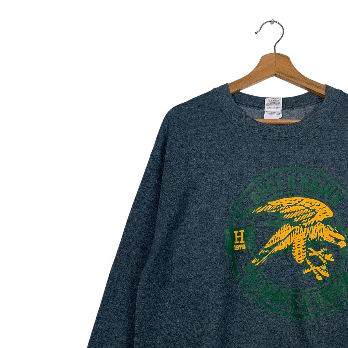 Gildan HARRISON Hawk Graphic Crewneck Sweatshirt #2420-C108 Size US M / EU 48-50 / 2 - 6 Thumbnail