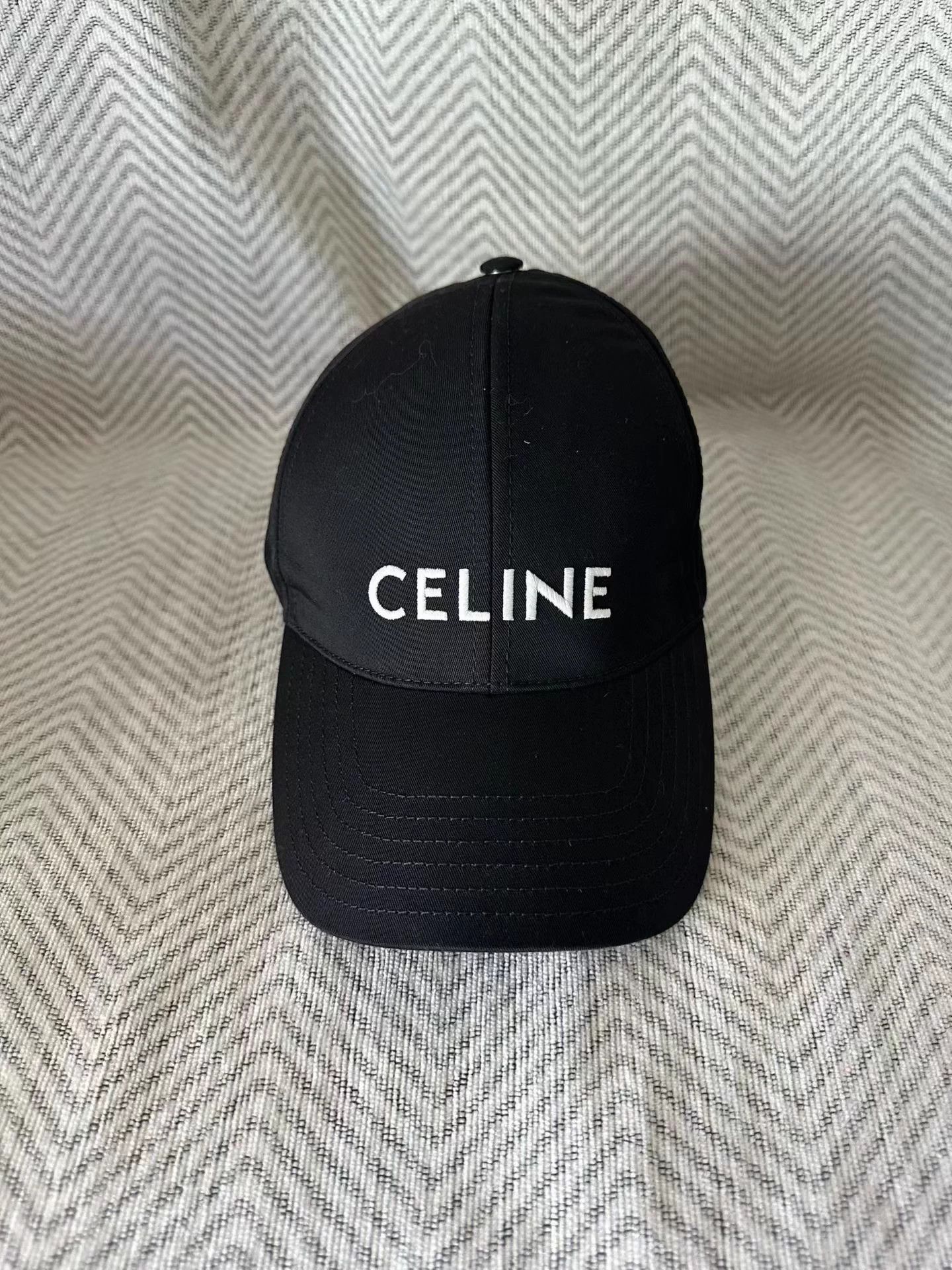 Celine Celine Black Baseball Cap L Size ONE SIZE - 1 Thumbnail