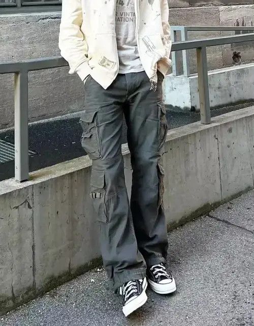 Vintage Double Cargo Y2K Khackis Size US 32 / EU 48 - 3 Thumbnail