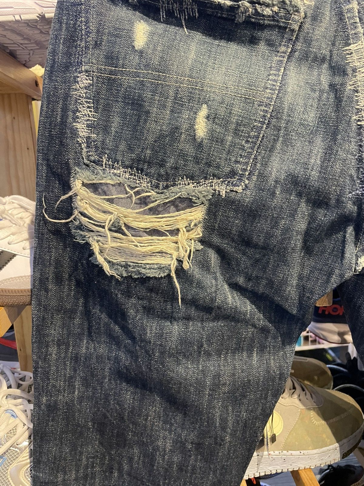 Japanese Brand × Vintage Vintage Xescape Distressed Denim Pant Size US 30 / EU 46 - 8 Thumbnail