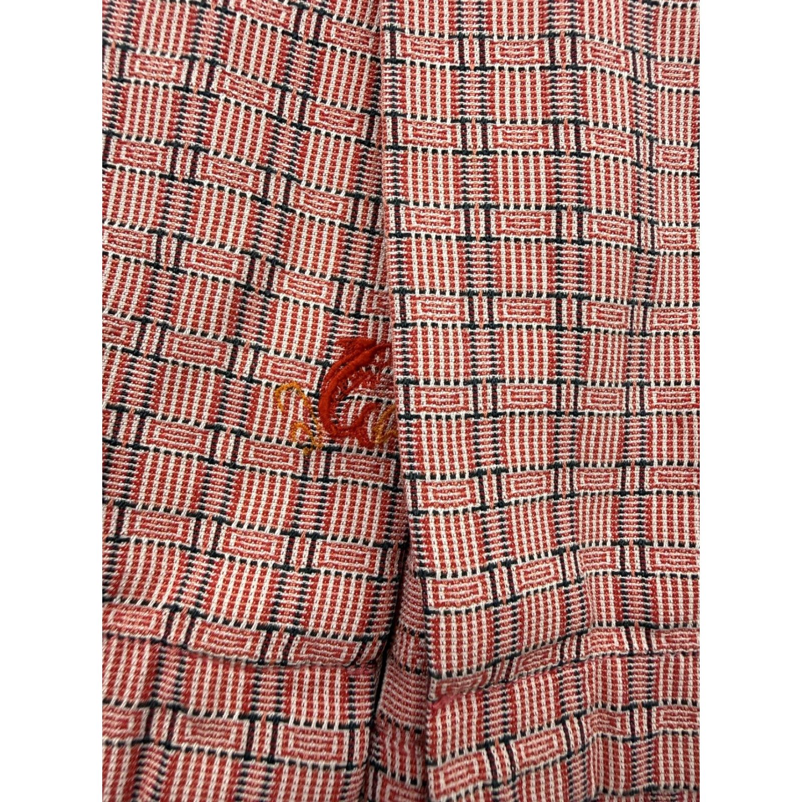 Tommy Bahama Tommy Bahama Shirt Mens Large Red Geometric Silk Short Sleeve Button Up Casual Size US L / EU 52-54 / 3 - 3 Thumbnail