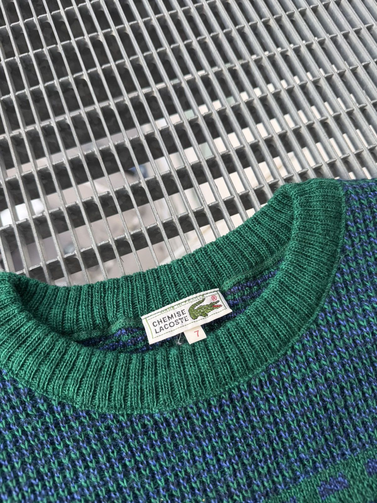 Lacoste Vintage Lacoste Bear Logo Y2K Streetwear Knitted Sweater Size US XXL / EU 58 / 5 - 5 Thumbnail
