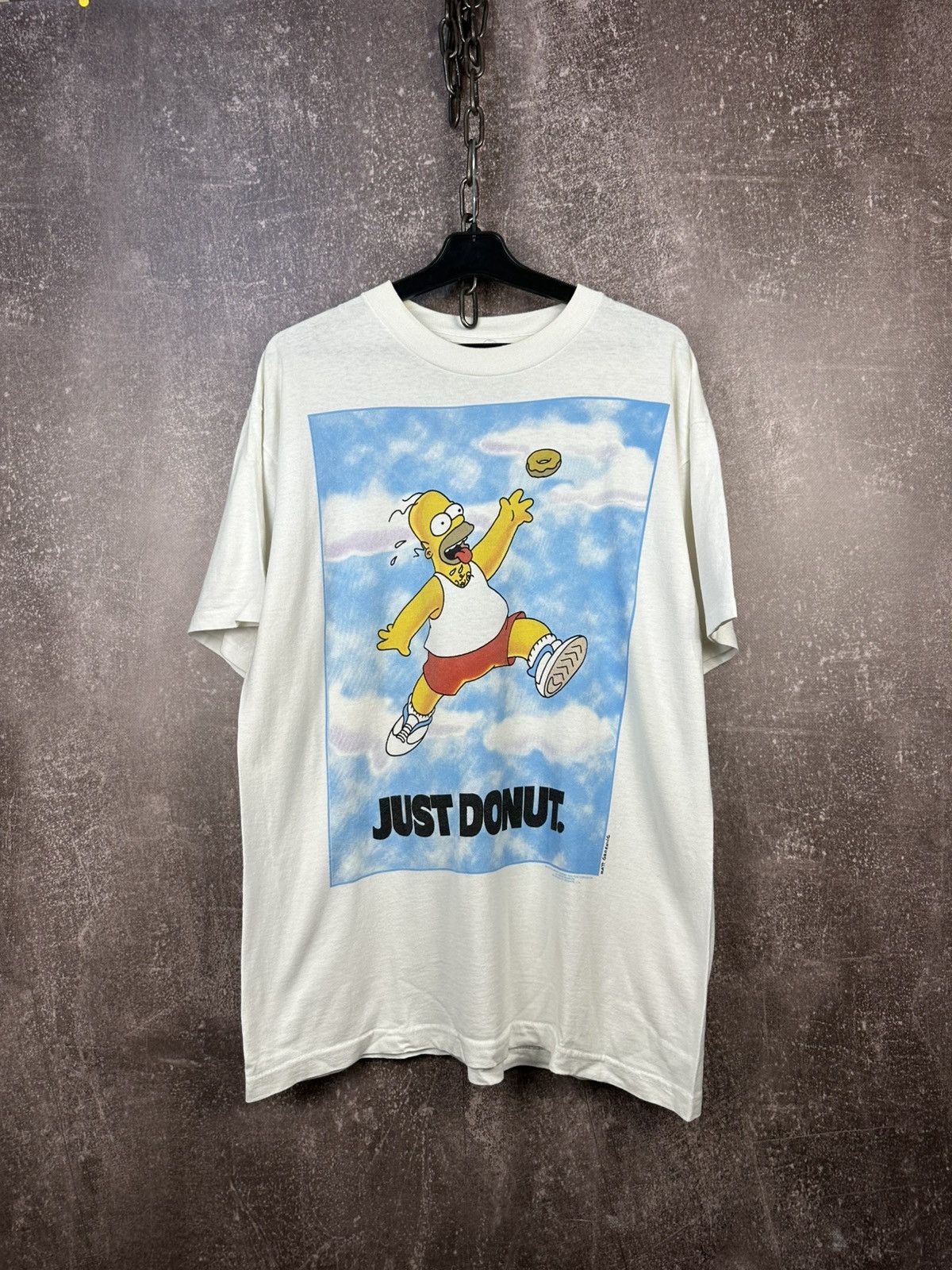 Vintage Vtg.1996s Homer Simpson - Just Donut (Nike) Size US L / EU 52-54 / 3 - 1 Thumbnail
