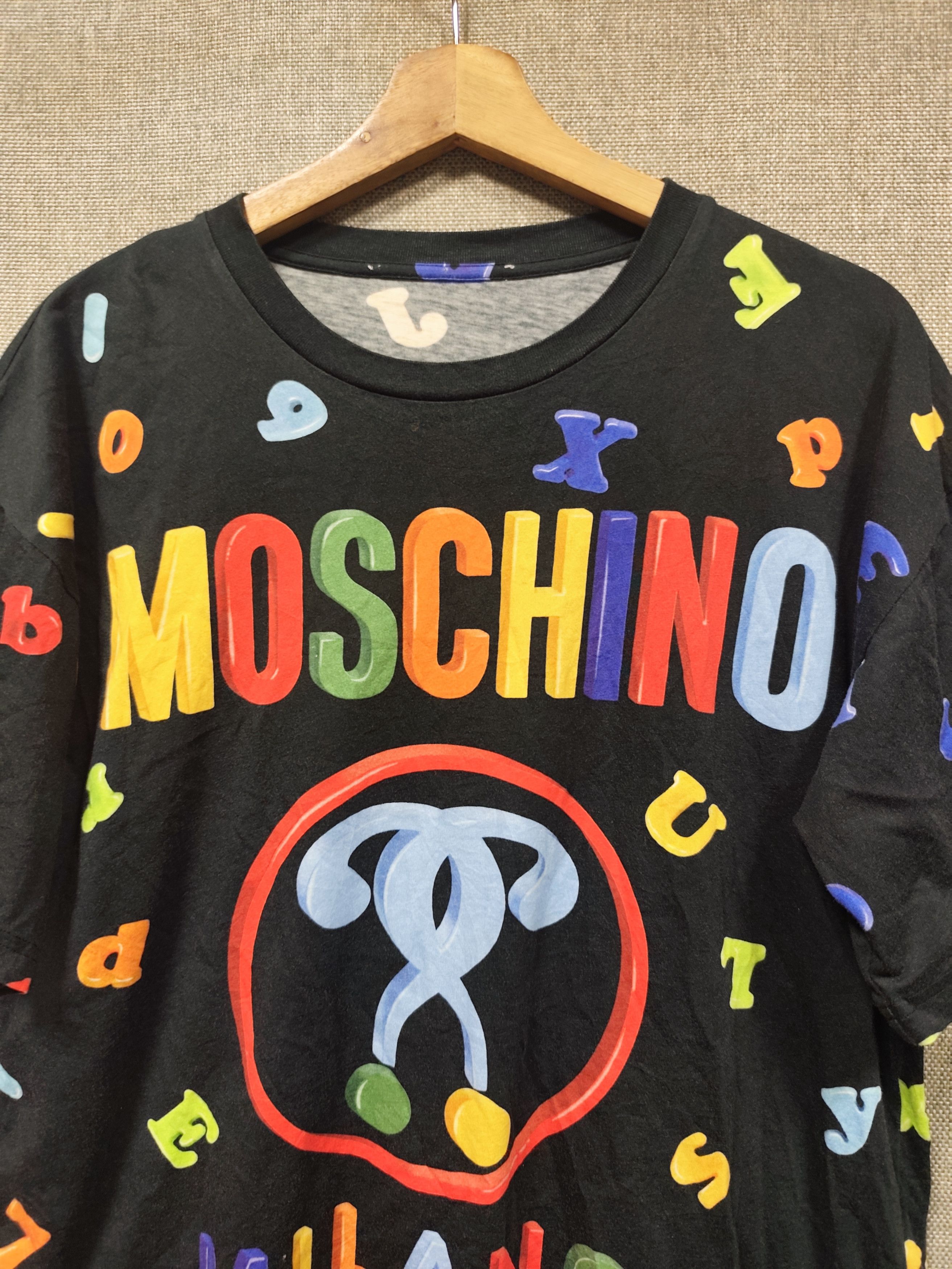 Moschino Moschino Multicolour Alphabet Logo Tee Size US L / EU 52-54 / 3 - 4 Thumbnail