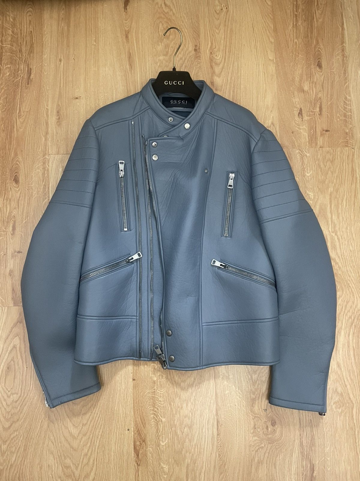Gucci Gucci Frida Giannini FW14 Leather Biker jacket Size US M / EU 48-50 / 2 - 3 Thumbnail