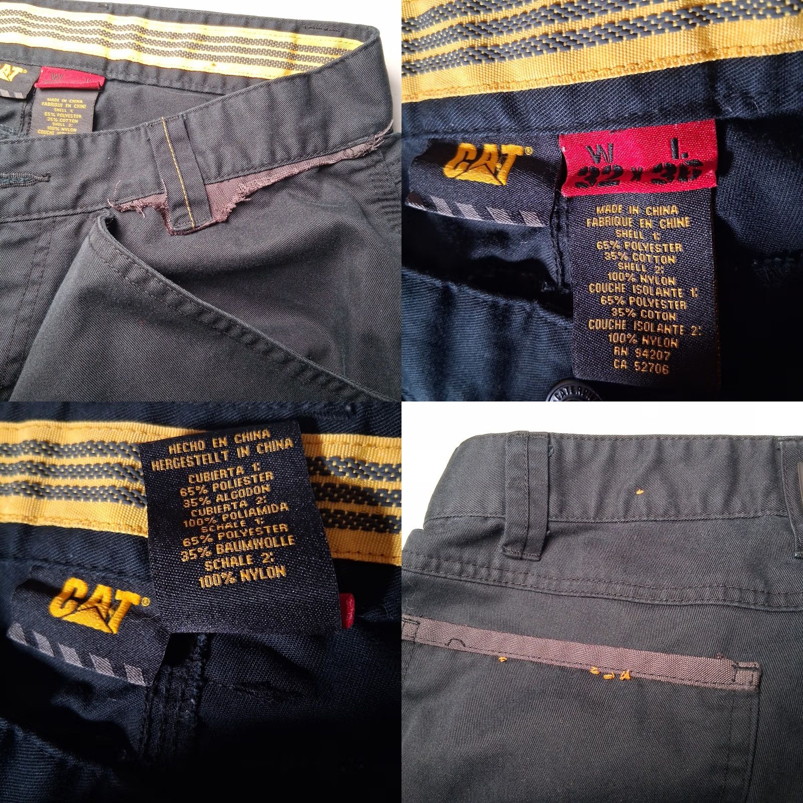Caterpillar Caterpillar CAT Pants 32x35 Black Cargo Carpenter Workwear Sturdy Cargo Pocket Men Pants Regular 32x35 Cat Theme Size US 32 / EU 48 - 10 Thumbnail