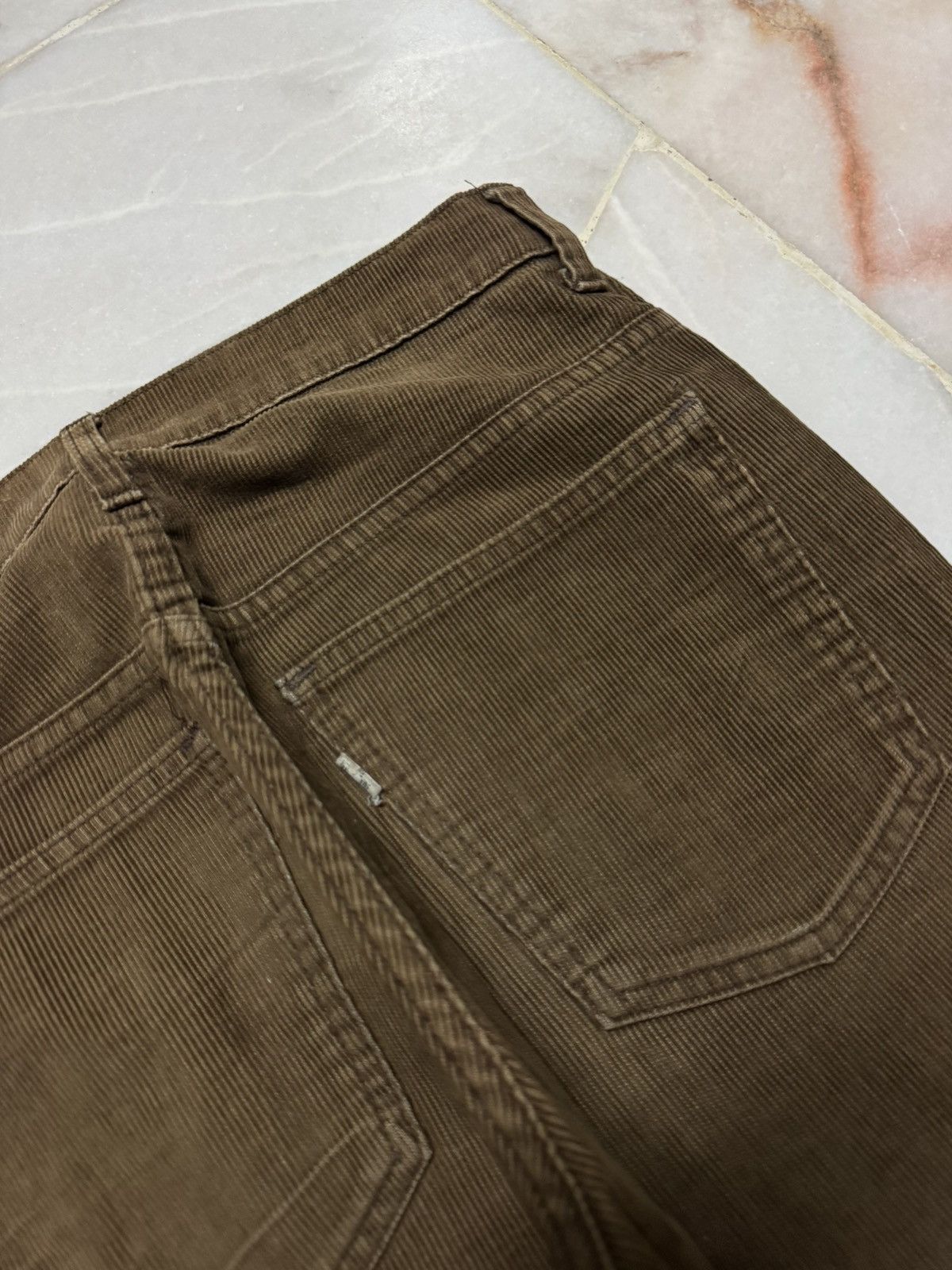 Levi's 💥FLARED💥70's LEVI'S WHITE TAG CODUROI BOOTCUT CLASSIC BROWN Size US 29 - 13 Thumbnail
