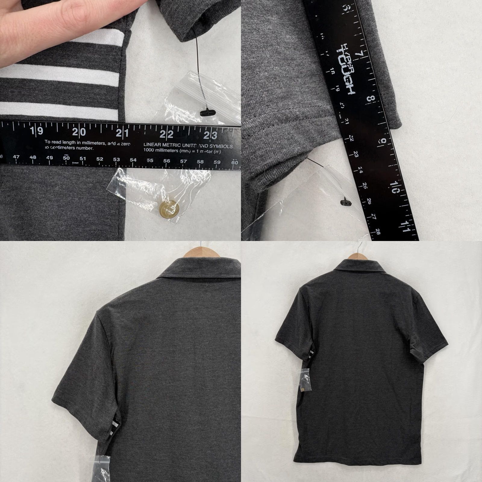 Vintage Sonoma Polo Shirt Mens M Gray Stripe The Everyday Polo Stretch Casual NWT Size US M / EU 48-50 / 2 - 8 Thumbnail