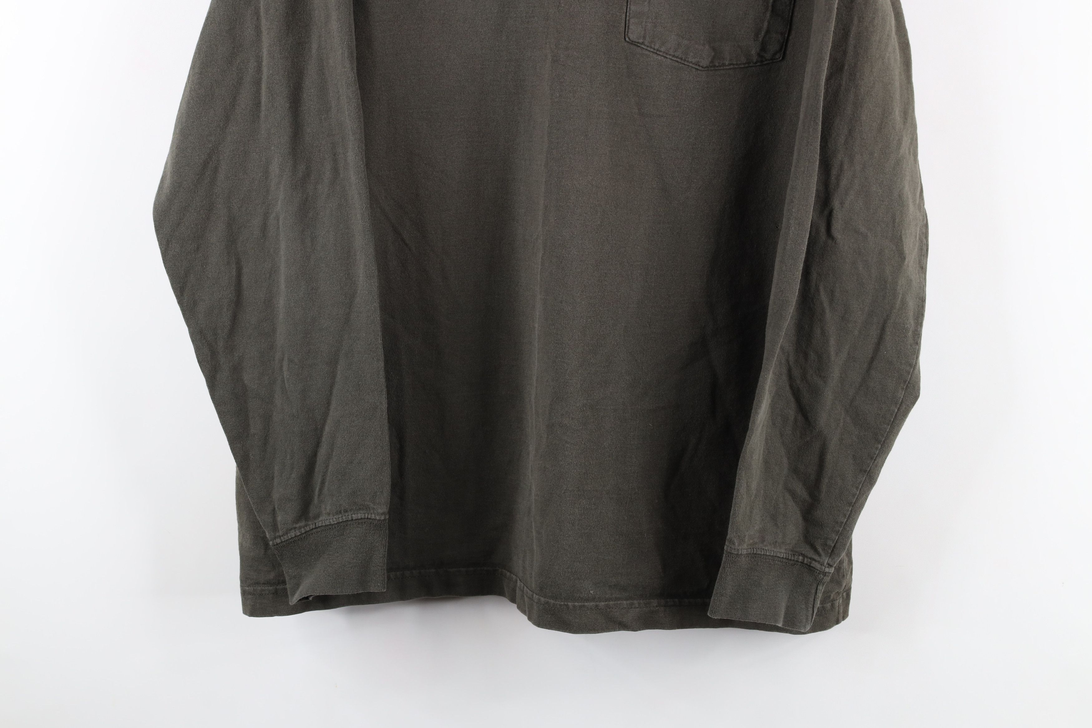 Carhartt Vintage Carhartt Spell Out Long Sleeve Pocket T-Shirt Green Size US M / EU 48-50 / 2 - 3 Thumbnail