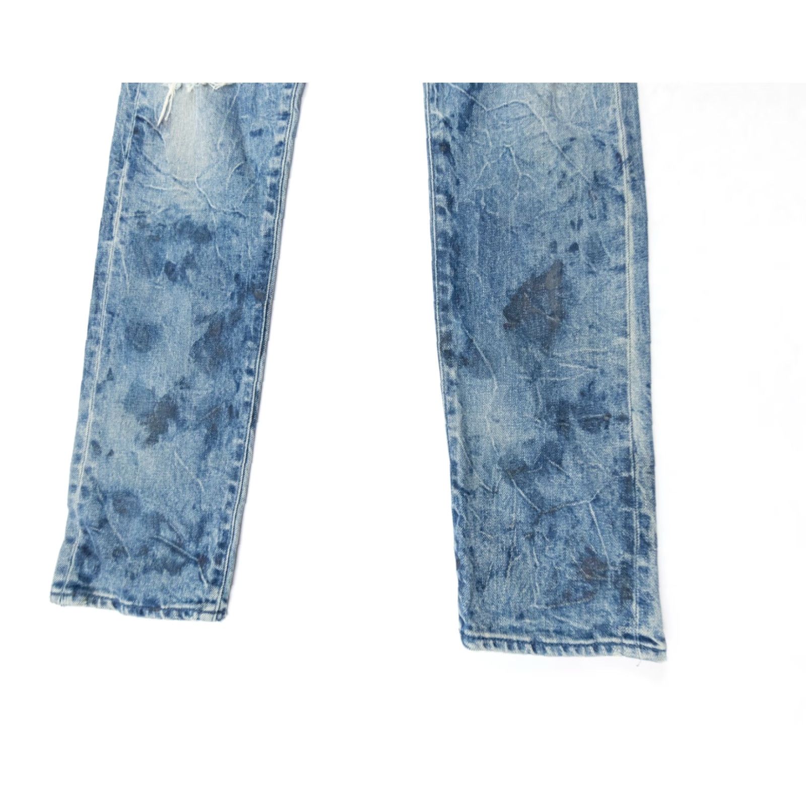 Diesel Diesel Jeans Mens 31 Blue Denim Pants Slim Distressed Tapered Leg 5-Pocket Denim Rise Mid Inseam 32 Regular Size 31 Mens Jeans Size US 31 - 3 Thumbnail