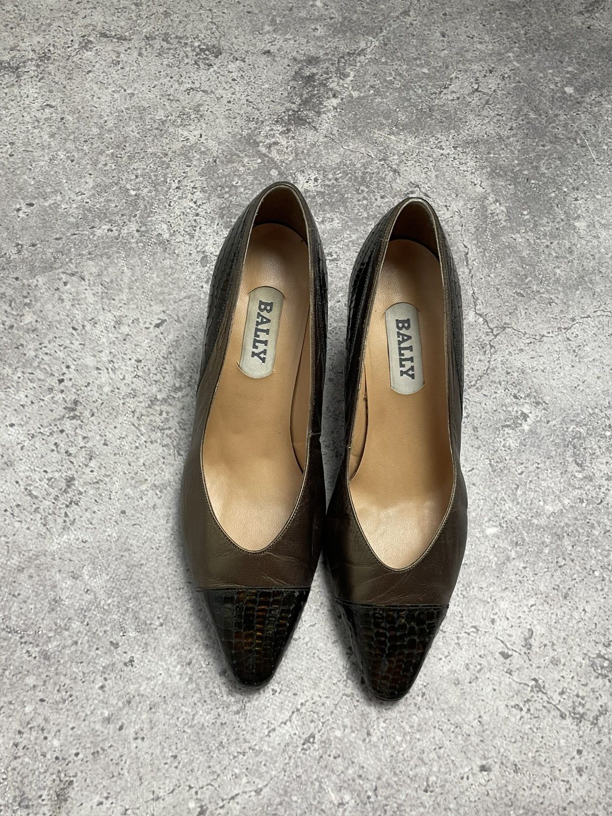 Bally Vintage bally leather slingback shoes Size US 5 / IT 35 - 3 Thumbnail