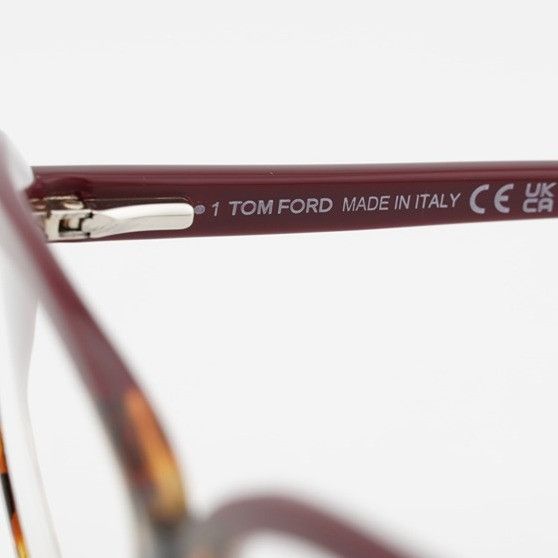 Tom Ford Tom Ford FT5673-B 056 Eyeglasses Bordeaux 54mm Cat Eye Size ONE SIZE - 9 Thumbnail