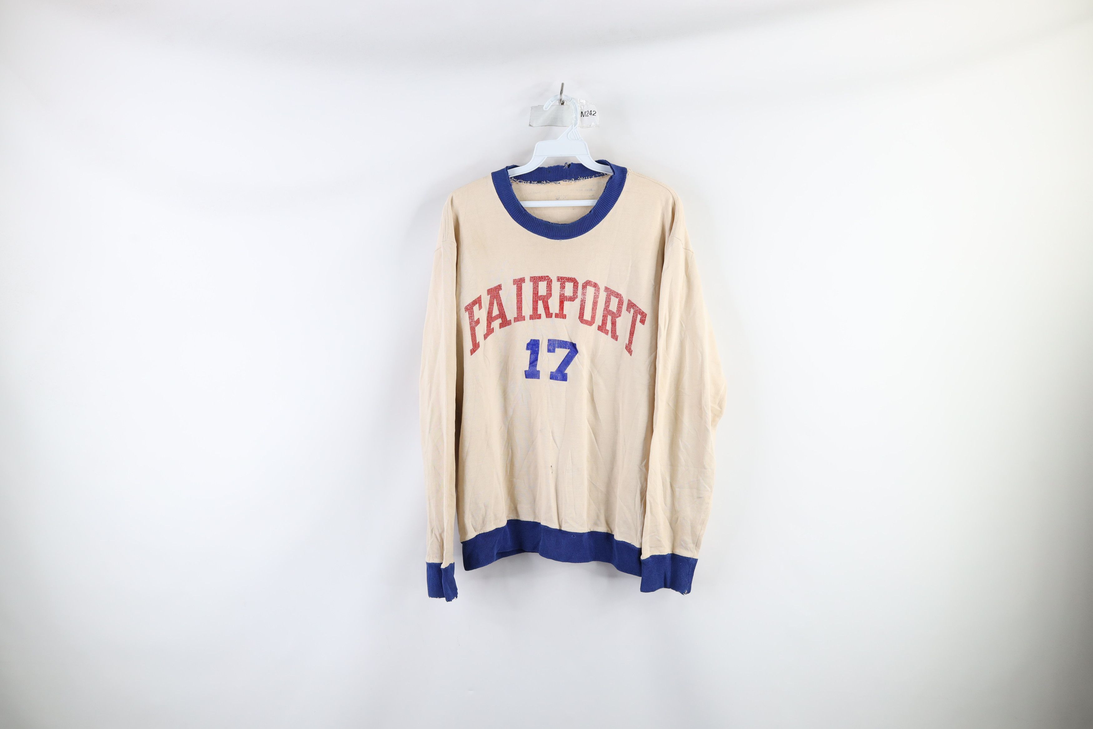 Vintage Vintage 20s 30s Fairport Long Sleeve Varsity Jersey USA Size US M / EU 48-50 / 2 - 1 Thumbnail
