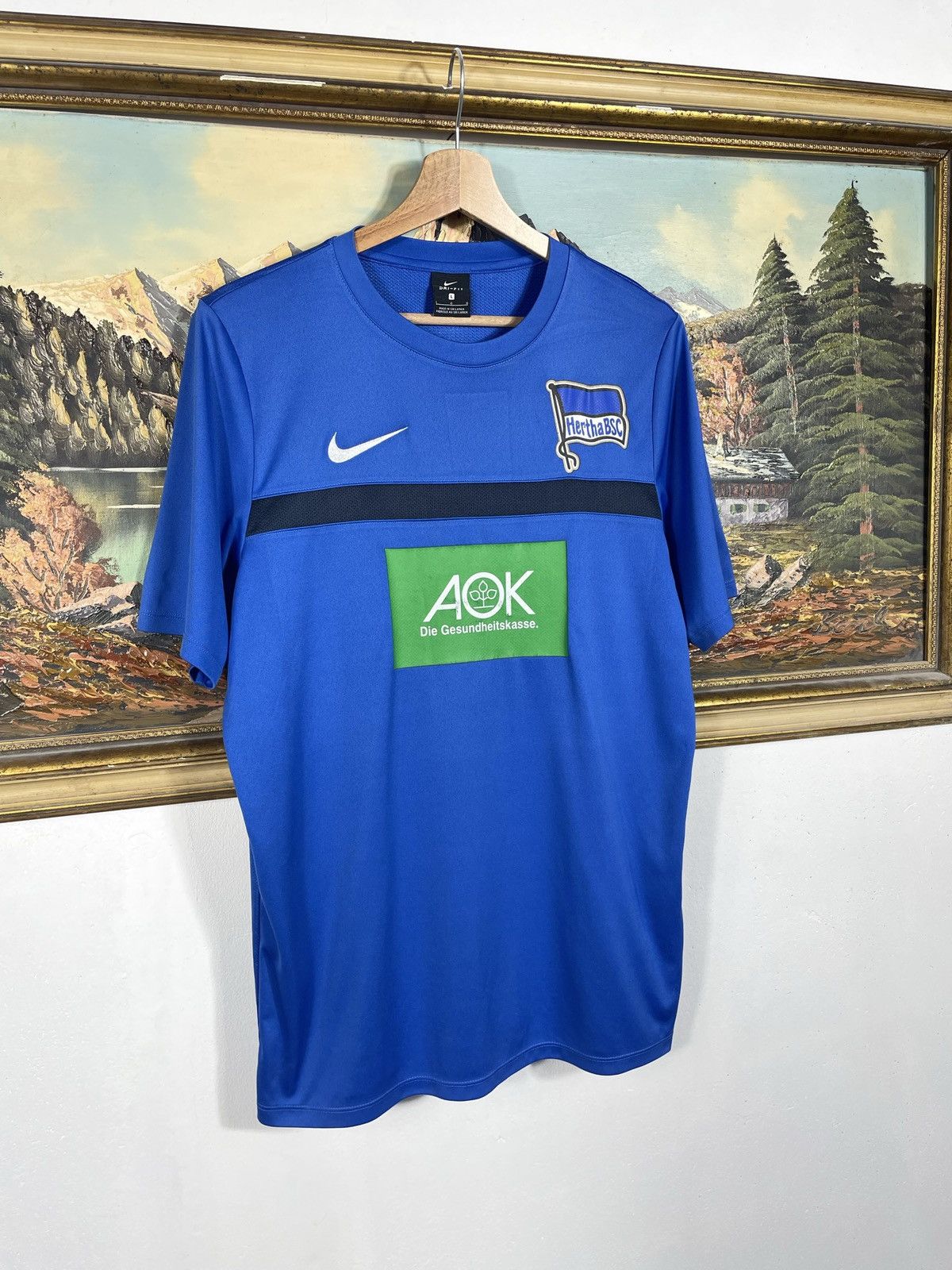 Nike Nike Hertha BSC Berlin T-shirt Tee Jersey Football Soccer Size US L / EU 52-54 / 3 - 3 Thumbnail