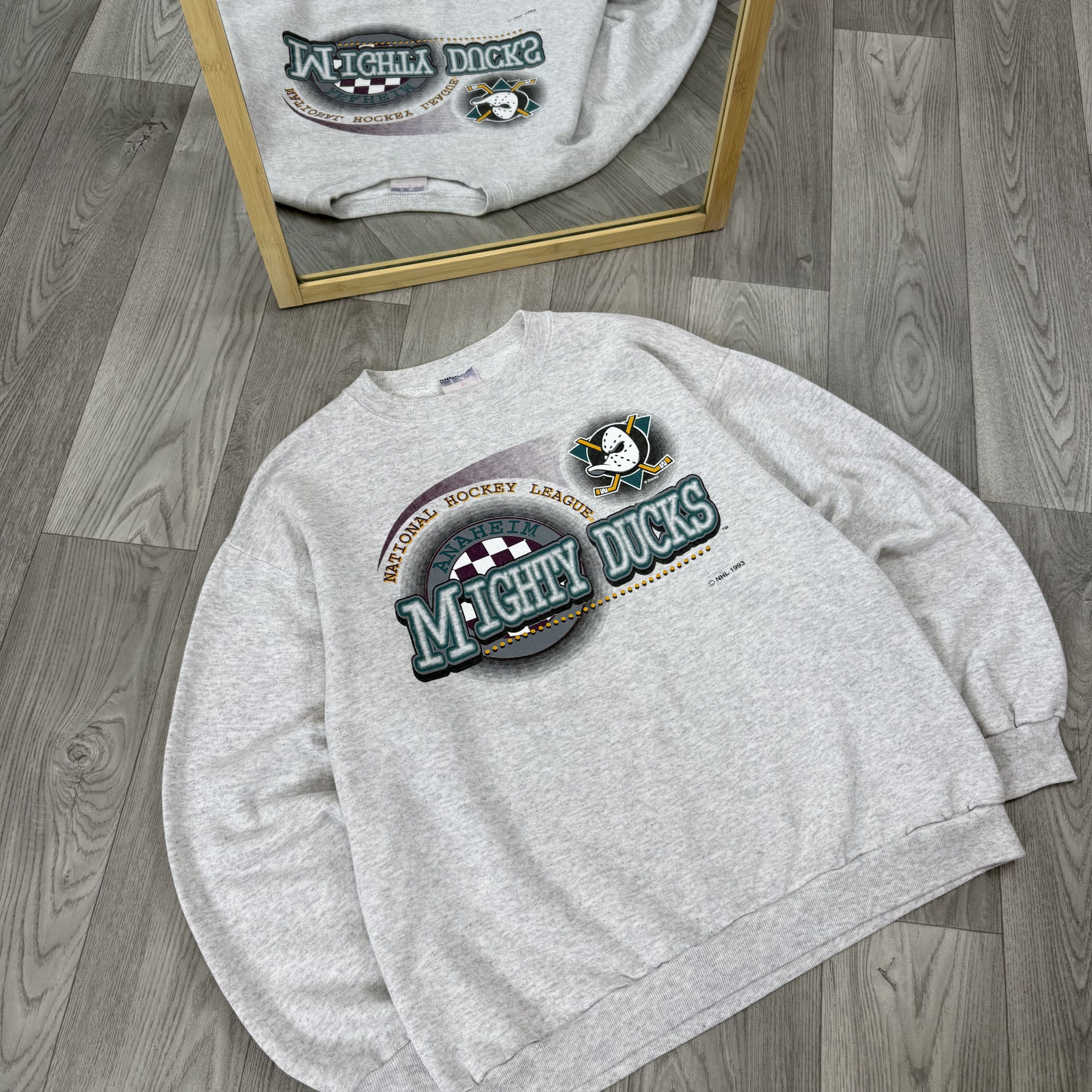 Vintage Vintage Mighty Ducks 1993 NHL Crewneck Graphic Sweatshirt Size US M / EU 48-50 / 2 - 5 Thumbnail
