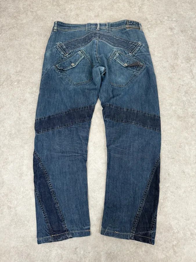Marithe + Francois Girbaud SS2006 Marithé + François Girbaud Navy Patch Blue Cozy Large Denim Jeans Size US 34 / EU 50 - 6 Thumbnail