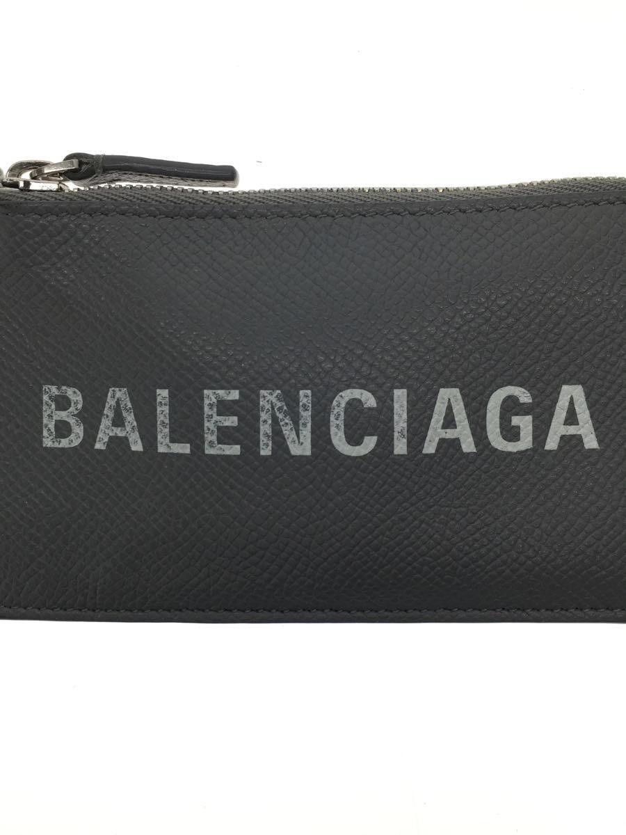 Balenciaga Balenciaga Leather Coin Case Grey Size ONE SIZE - 3 Thumbnail