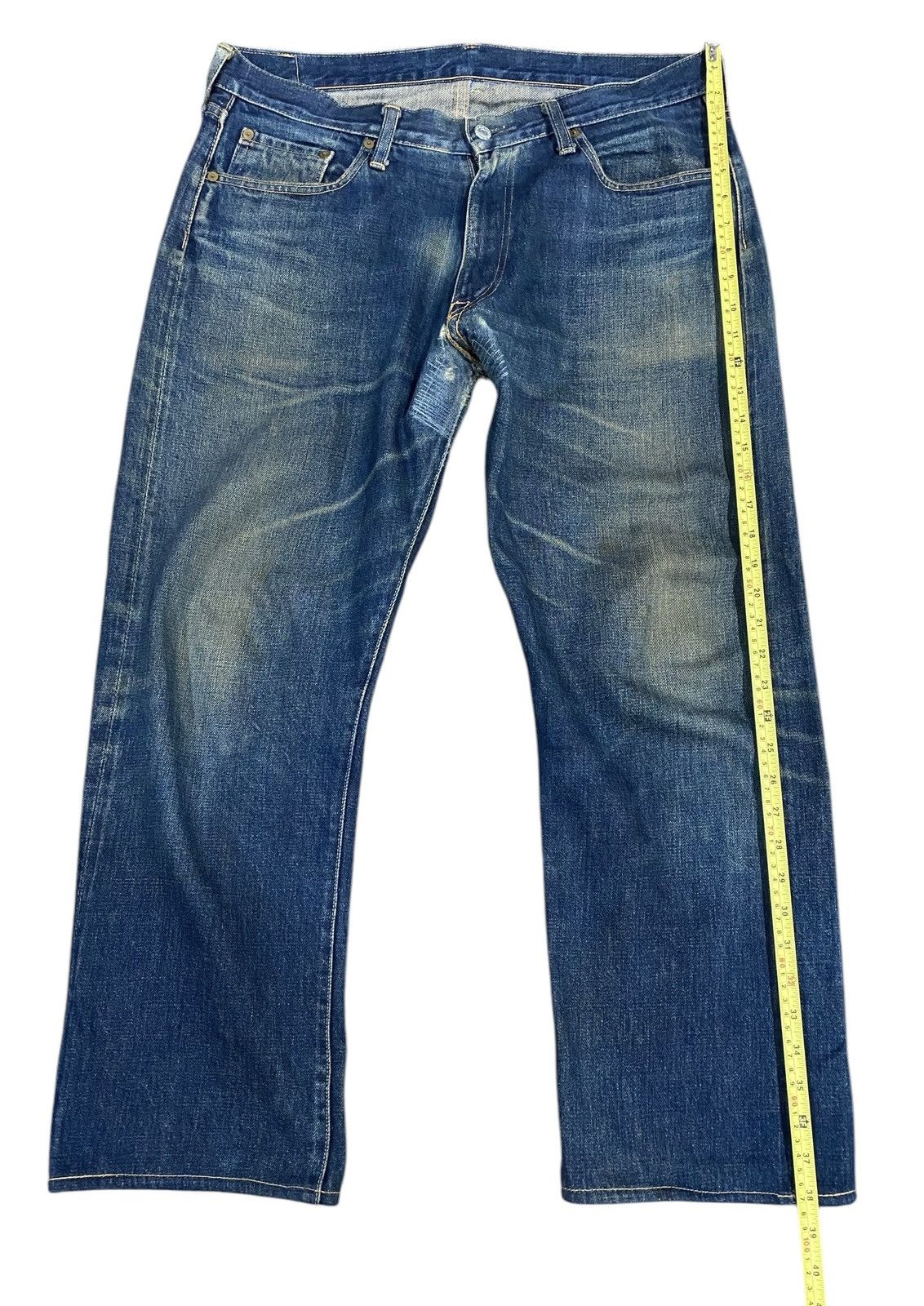 Denime Vintage🔥DENIME Selvage Aging Redline Jean W36 Size US 36 / EU 52 - 19 Thumbnail