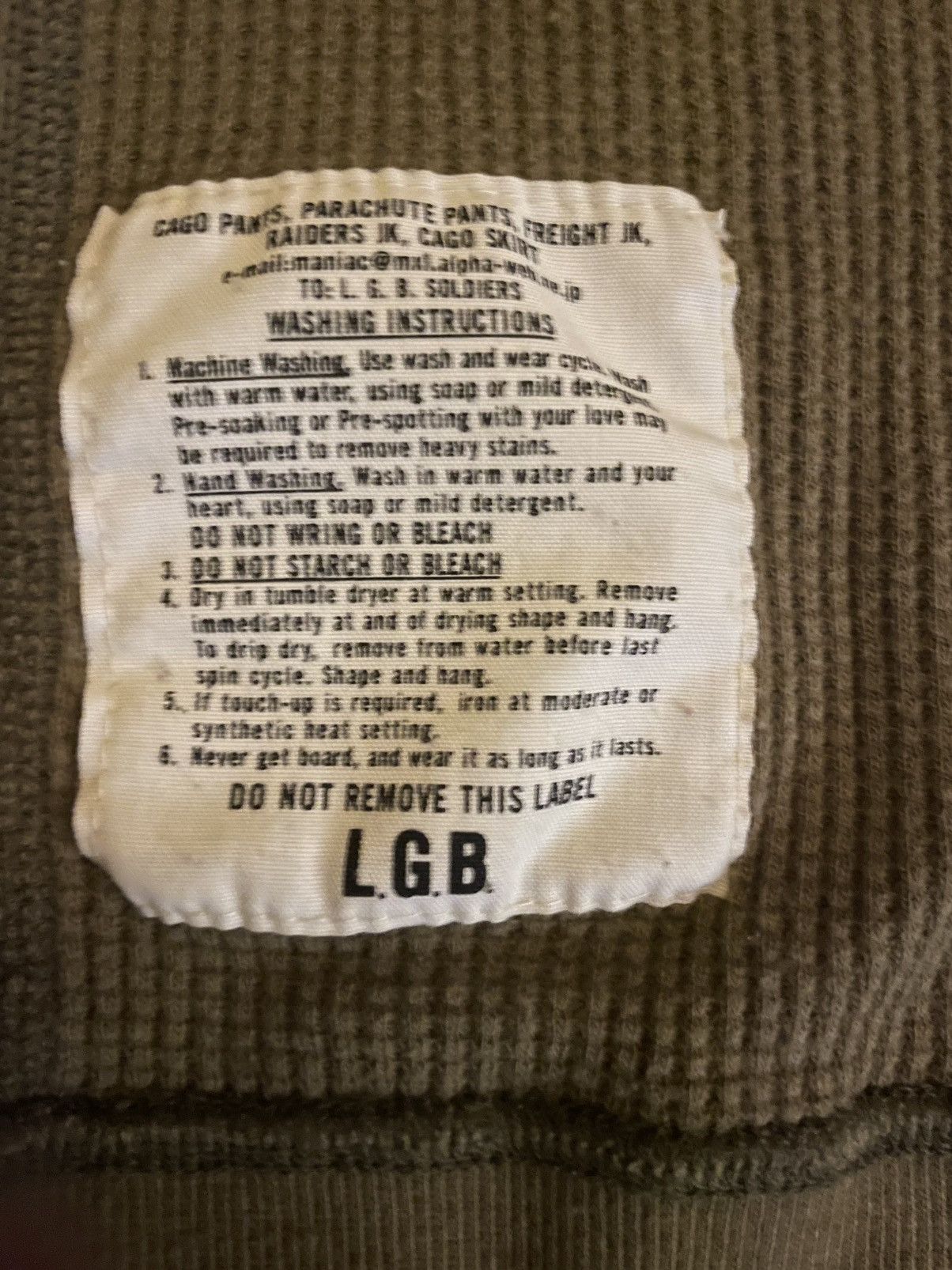 Le Grande Bleu (L.G.B.) Military LGB Waffle Knit Hoodie Size XS / US 0-2 / IT 36-38 - 4 Thumbnail