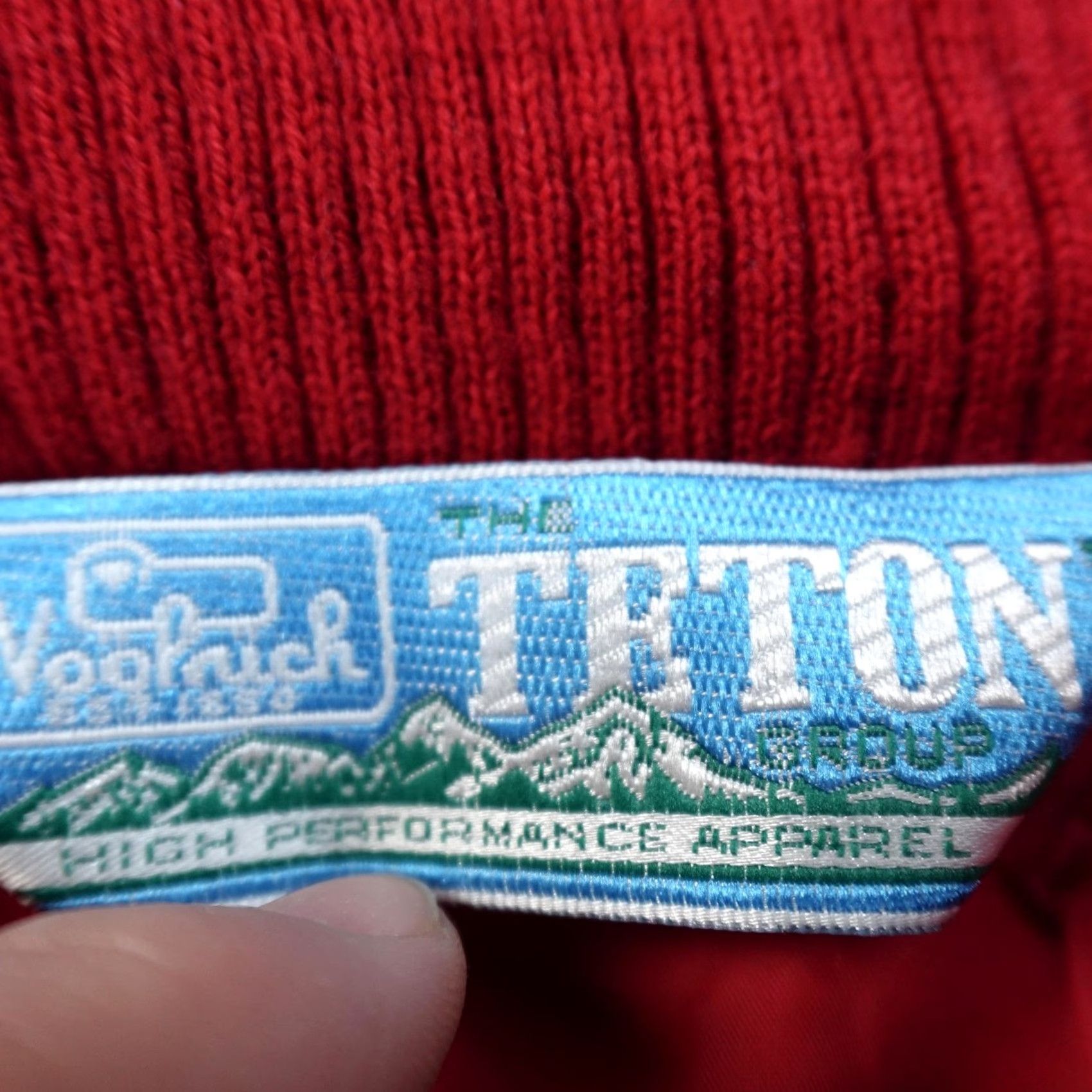 Vintage VINTAGE Woolrich Jacket Mens L Red Teton Hooded Full Zip Windbreaker Coat Outdoor Size US L / EU 52-54 / 3 - 4 Thumbnail