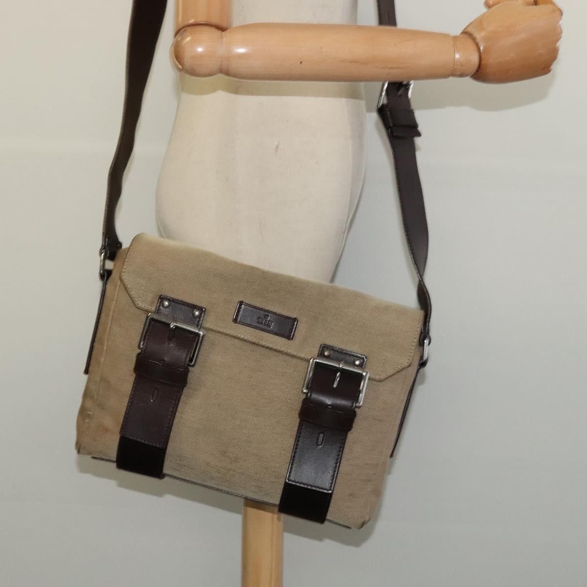 Gucci GUCCI Shoulder Bag Canvas Beige Silver Size ONE SIZE - 22 Thumbnail