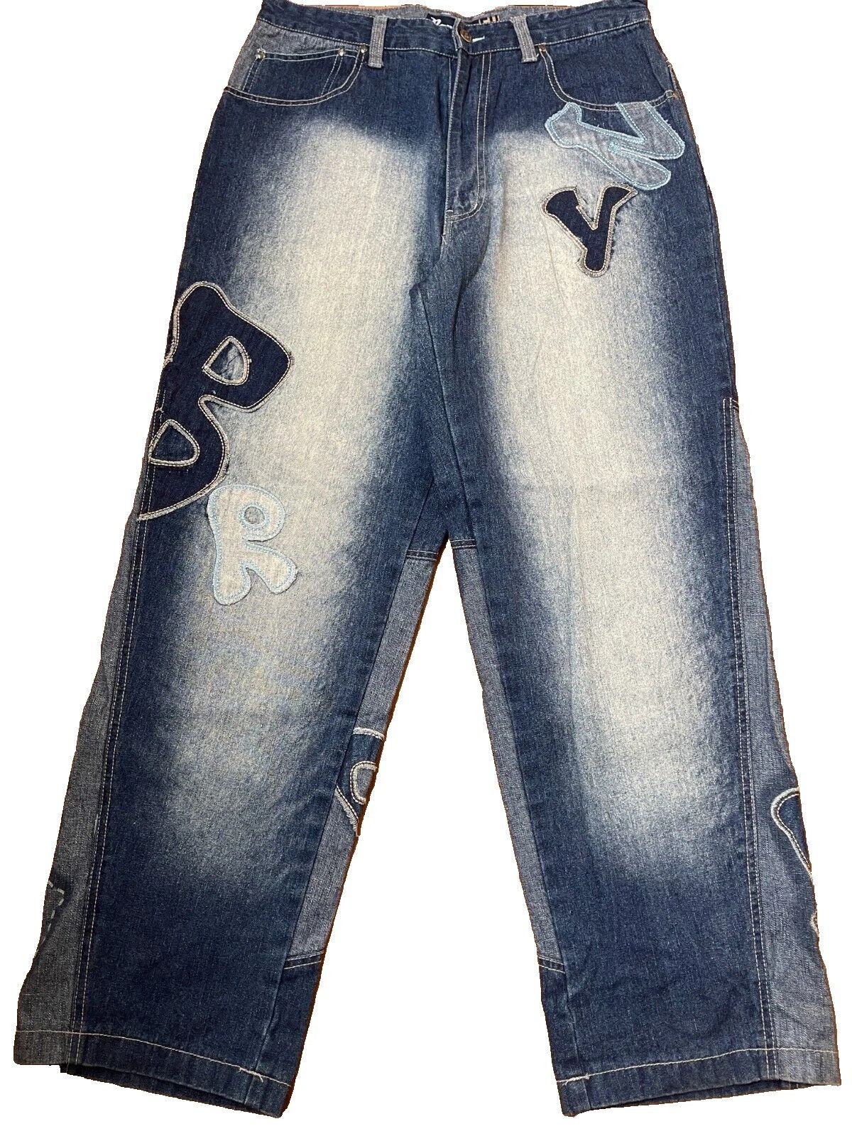 Other Raw Blue jeans, Bronx Brooklyn, vintage baggy 90s hip hop 36 Size US 36 / EU 52 - 2 Thumbnail