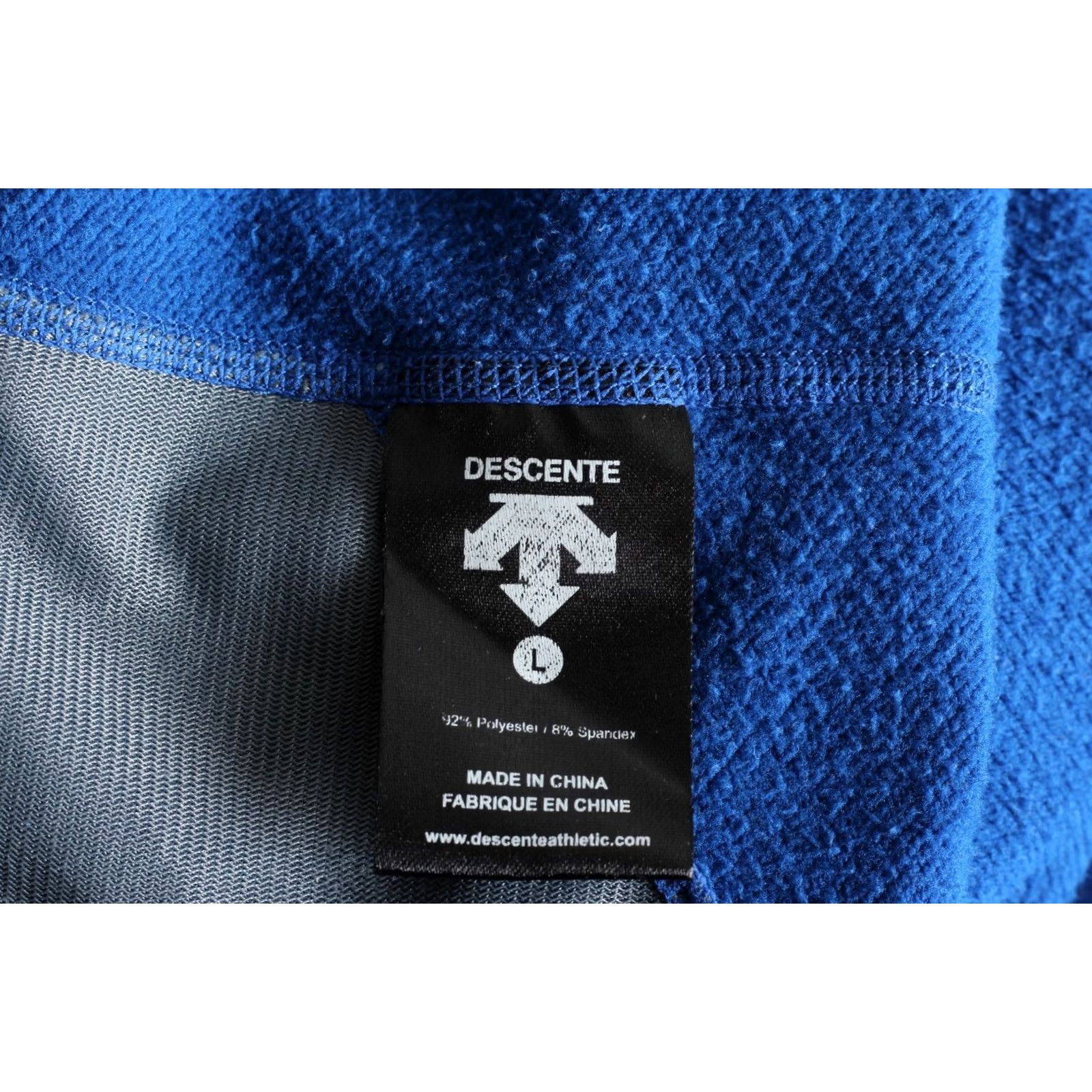 Layer 8 DESCENTE ½ Zip Stretch Mid Layer Jacket Men Size L Blue VR0720 Size US L / EU 52-54 / 3 - 7 Thumbnail