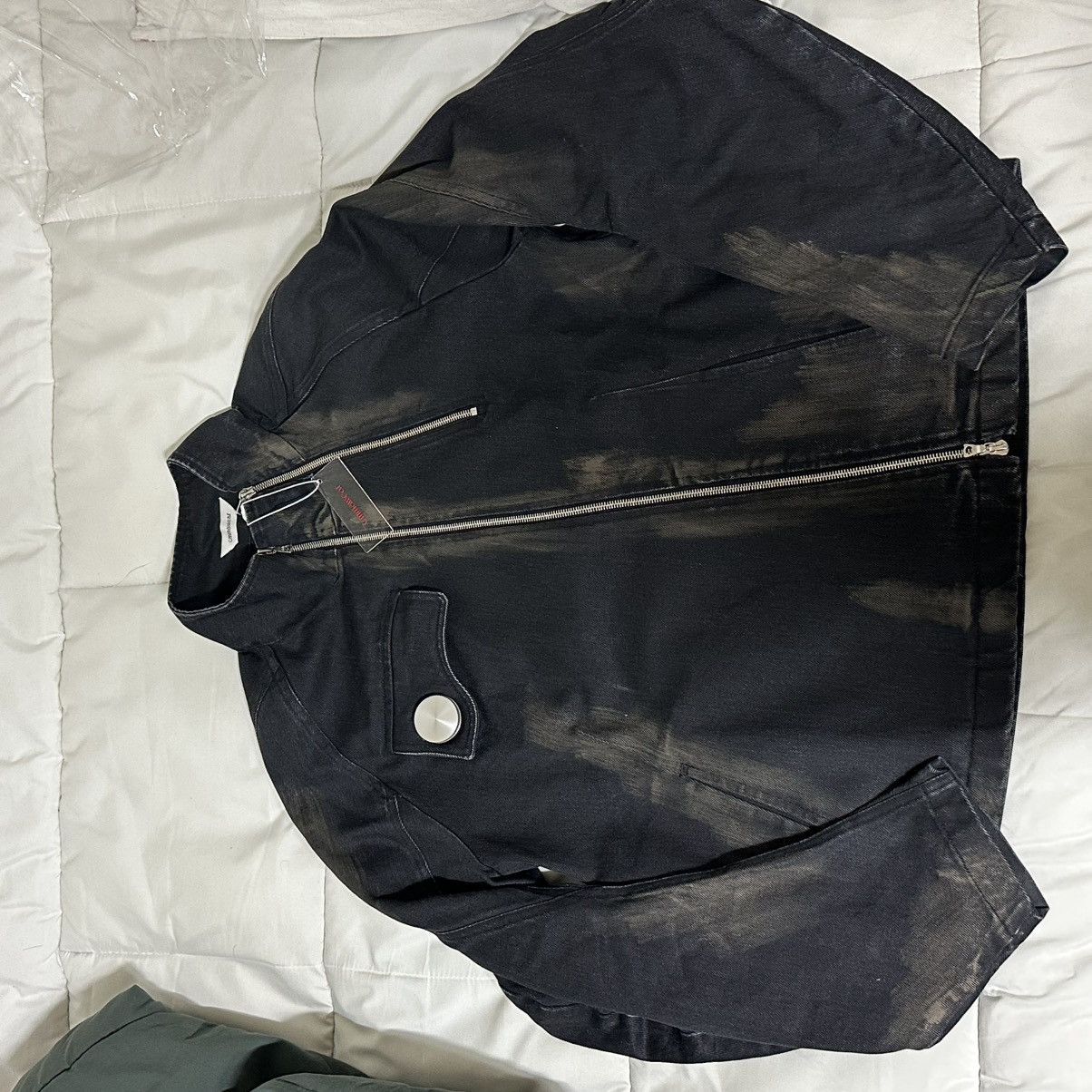 CMMAWEAR ARTICULATED SLEEVE JACKET BLACK DENIM MUD Size US M / EU 48-50 / 2 - 7 Thumbnail