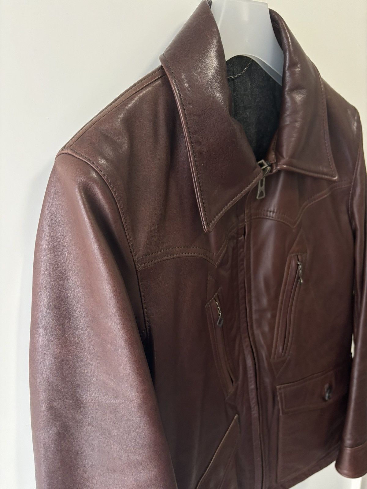Japanese Brand Lounge Lizard Horse Hide Leather Jacket Size US S / EU 44-46 / 1 - 3 Thumbnail