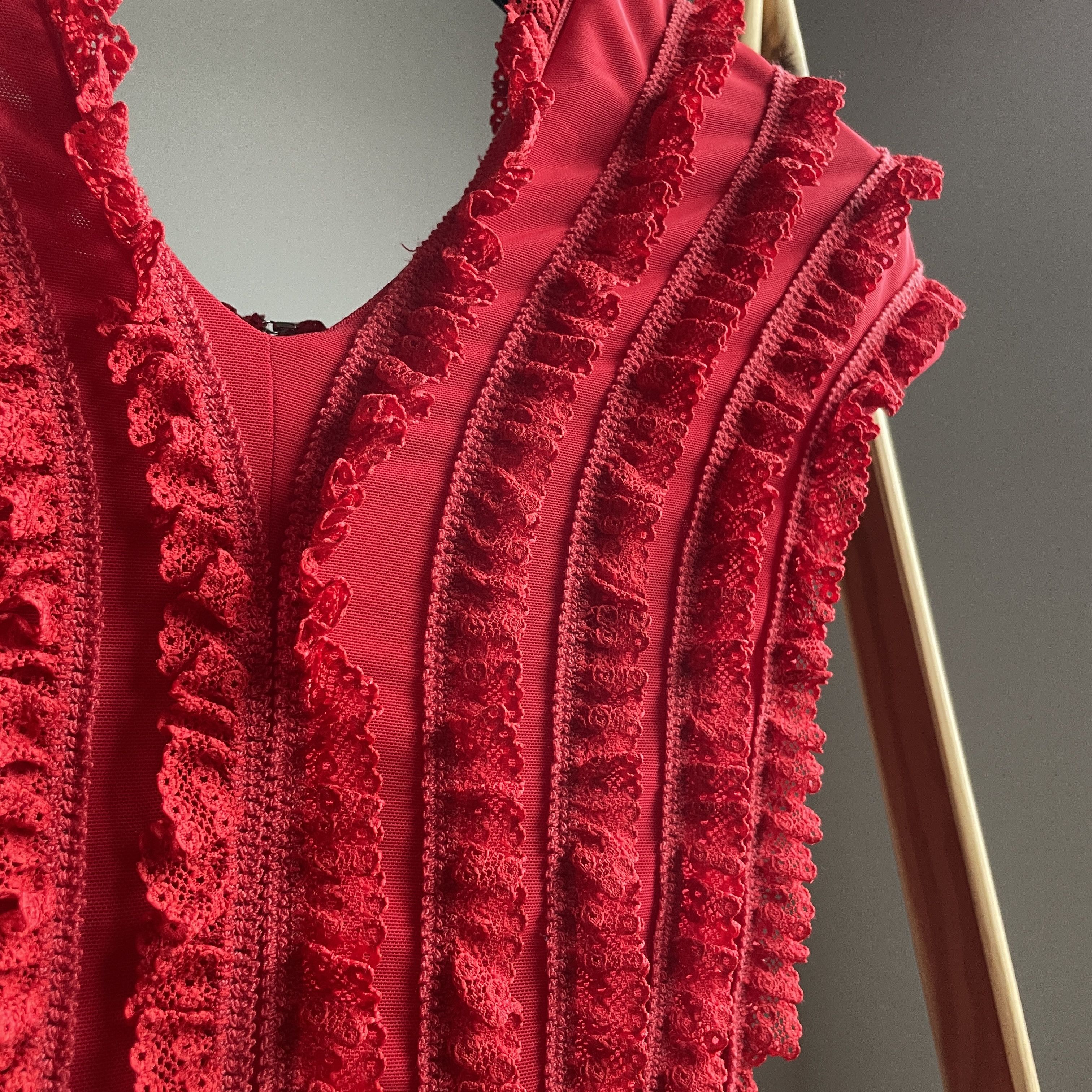 Other Emilio de la Morena Stretch Ruffle Dress Size UK 6 Size XS / US 0-2 / IT 36-38 - 5 Thumbnail