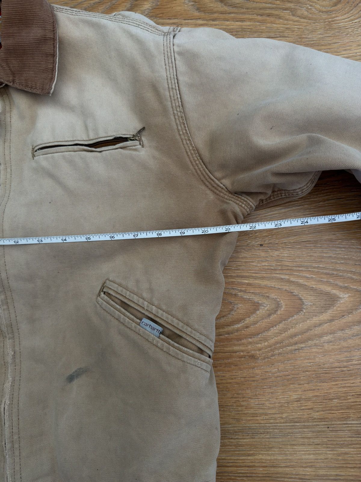 Carhartt vtg carhartt jacket light tan Size US S / EU 44-46 / 1 - 7 Thumbnail