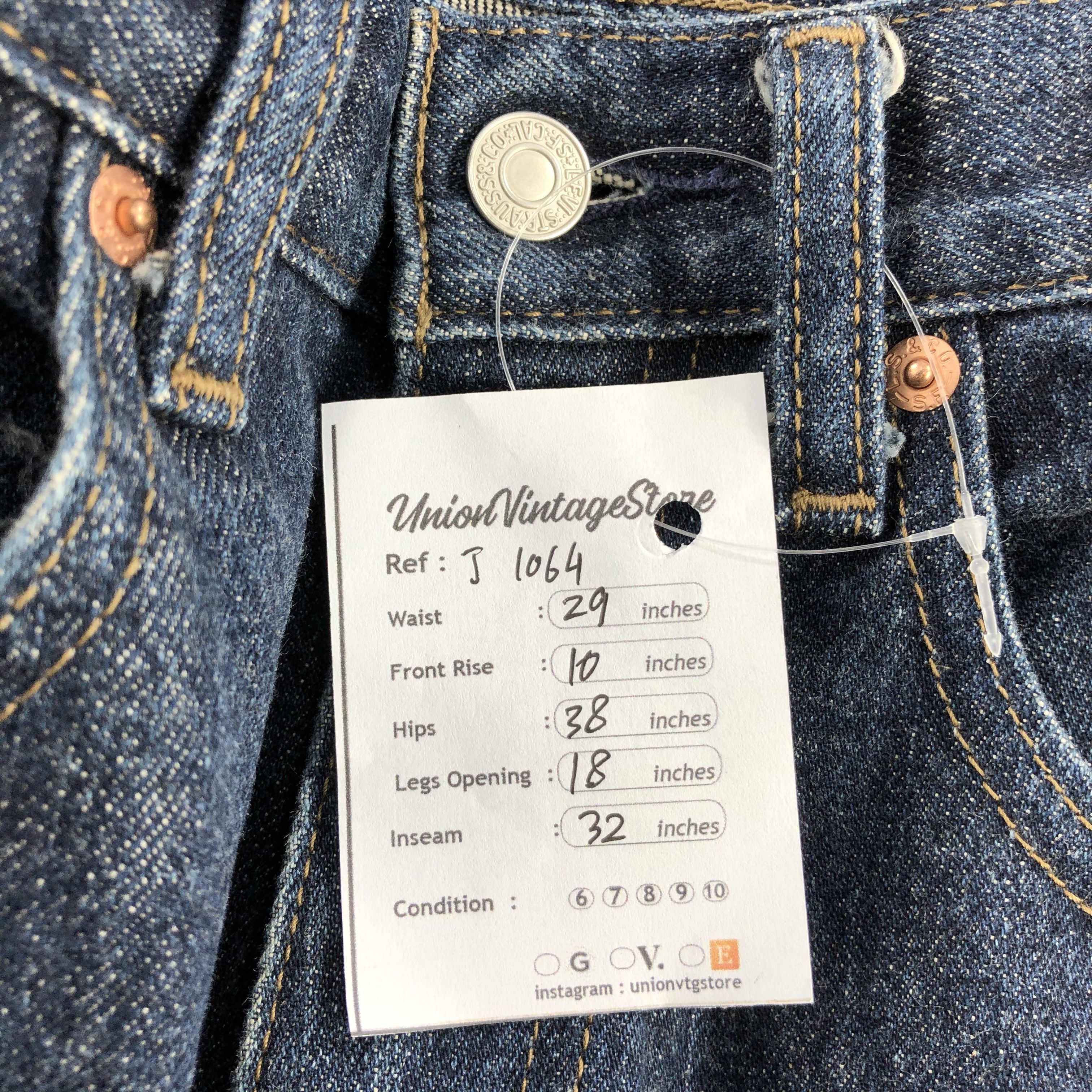 Levi's Vintage Levis Jeans Lot 534 Faded Blue Jeans-J1064 Size US 29 - 12 Thumbnail