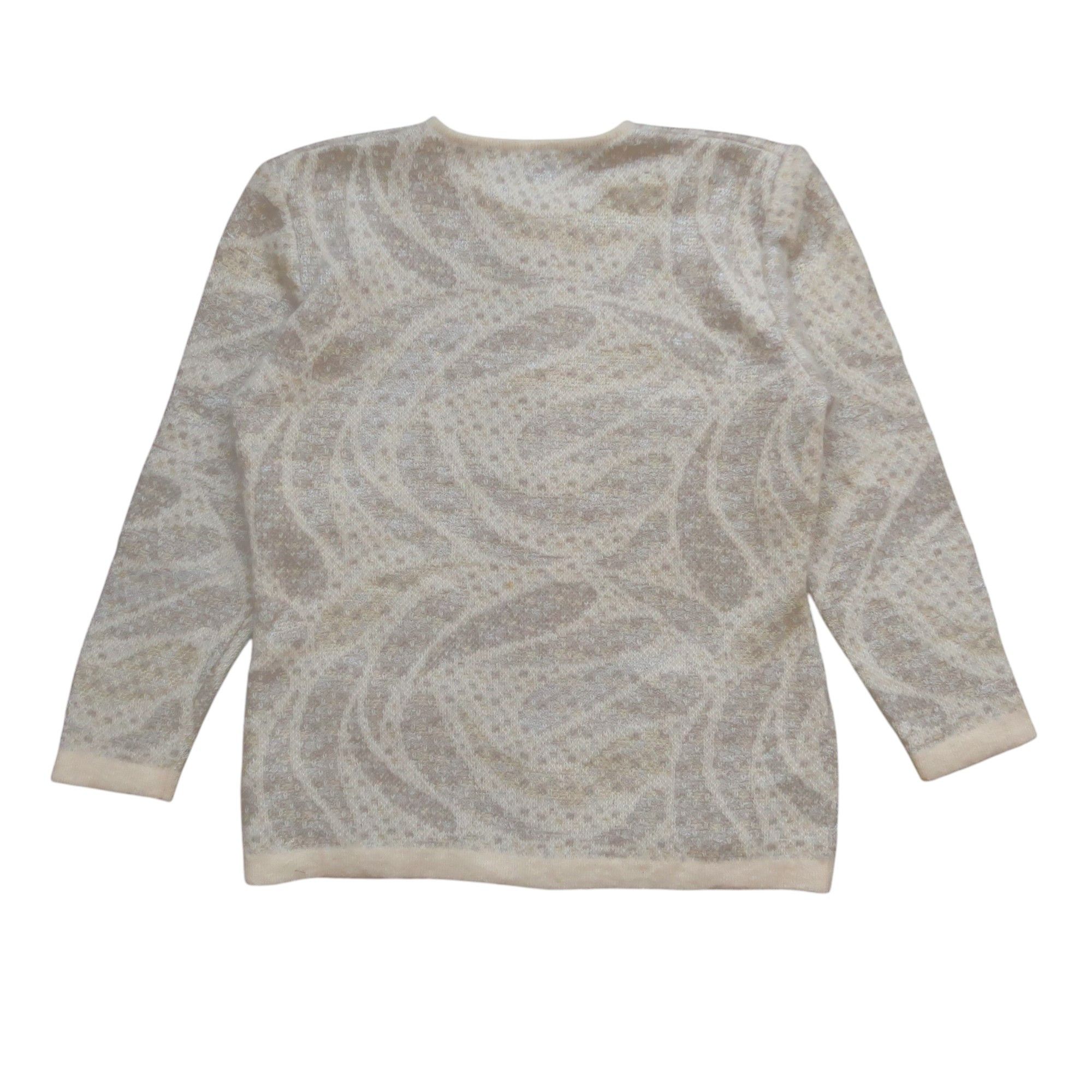 Christian Dior Monsieur Christian Dior Pret a Porter Fuzzy Cardigan Floral Monogram Size US M / EU 48-50 / 2 - 2 Thumbnail