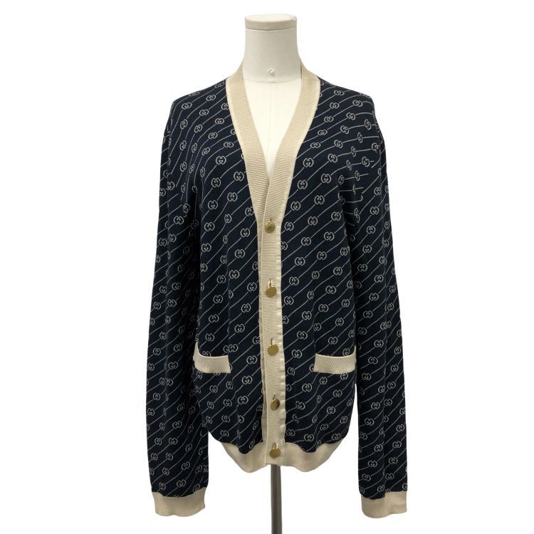 Gucci Gucci GG Logo Cardigan Size M Size US M / EU 48-50 / 2 - 1 Thumbnail