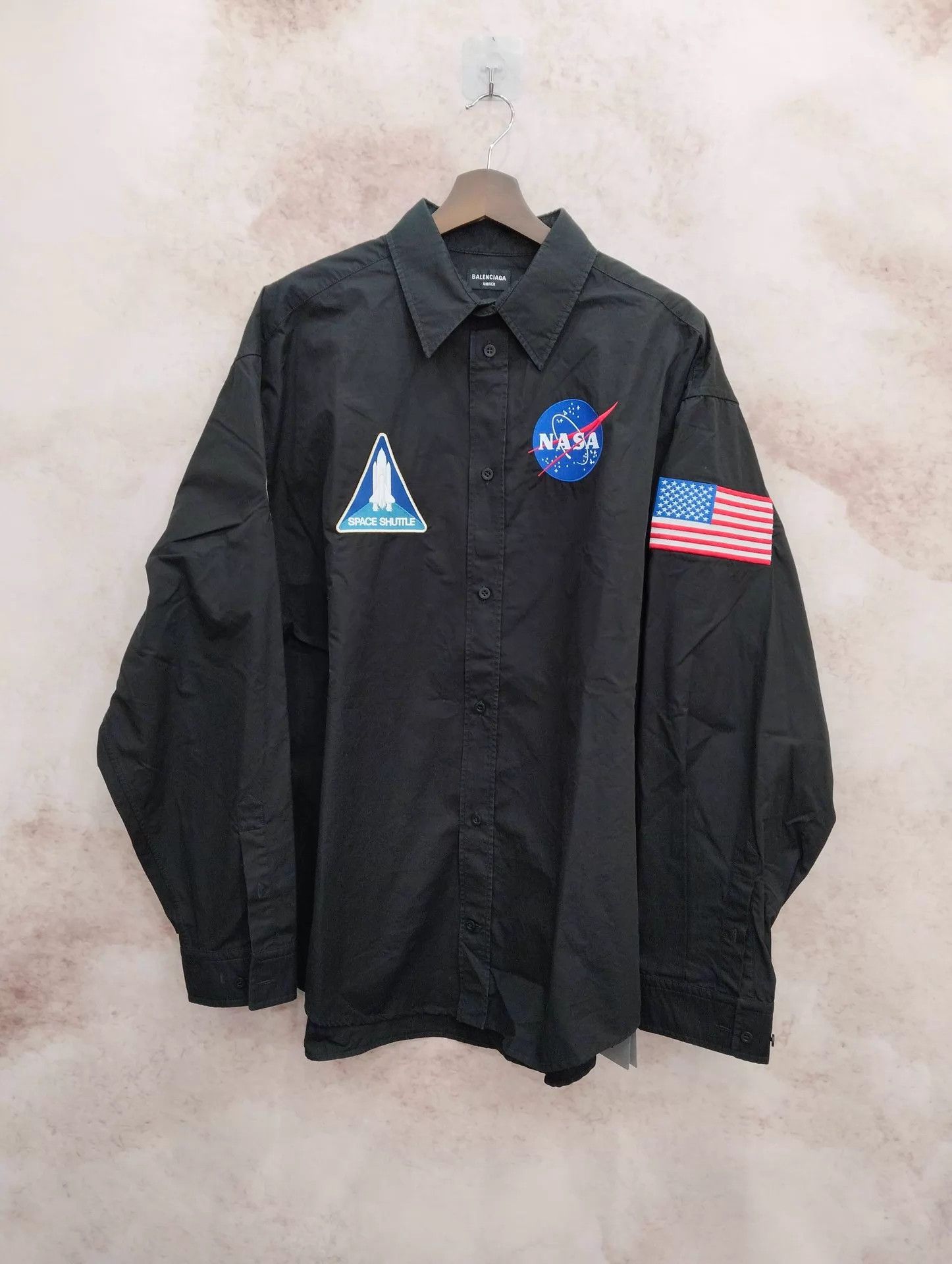 Balenciaga Balenciaga NASA Space Embroidered LS Shirt Size 37 Size US XS / EU 42 / 0 - 1 Thumbnail