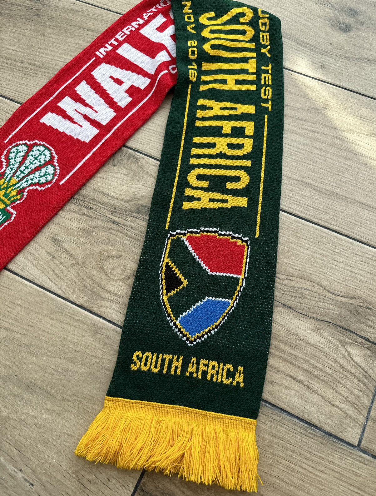 Vintage Wales vs South Africa 2018 Cardiff Rugby Teams Scarf Size ONE SIZE - 2 Thumbnail