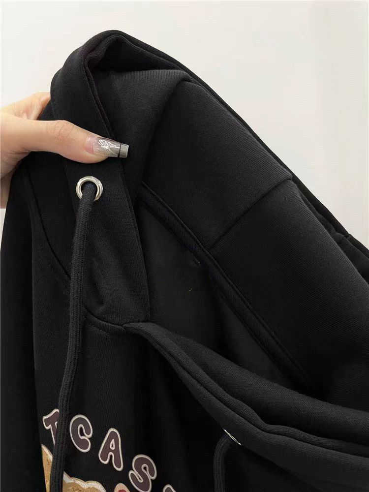 Designer × Japanese Brand Hip Hop Cartoon Printed Thickened Loose Hooded Sweatshirt Size US L / EU 52-54 / 3 - 4 Thumbnail