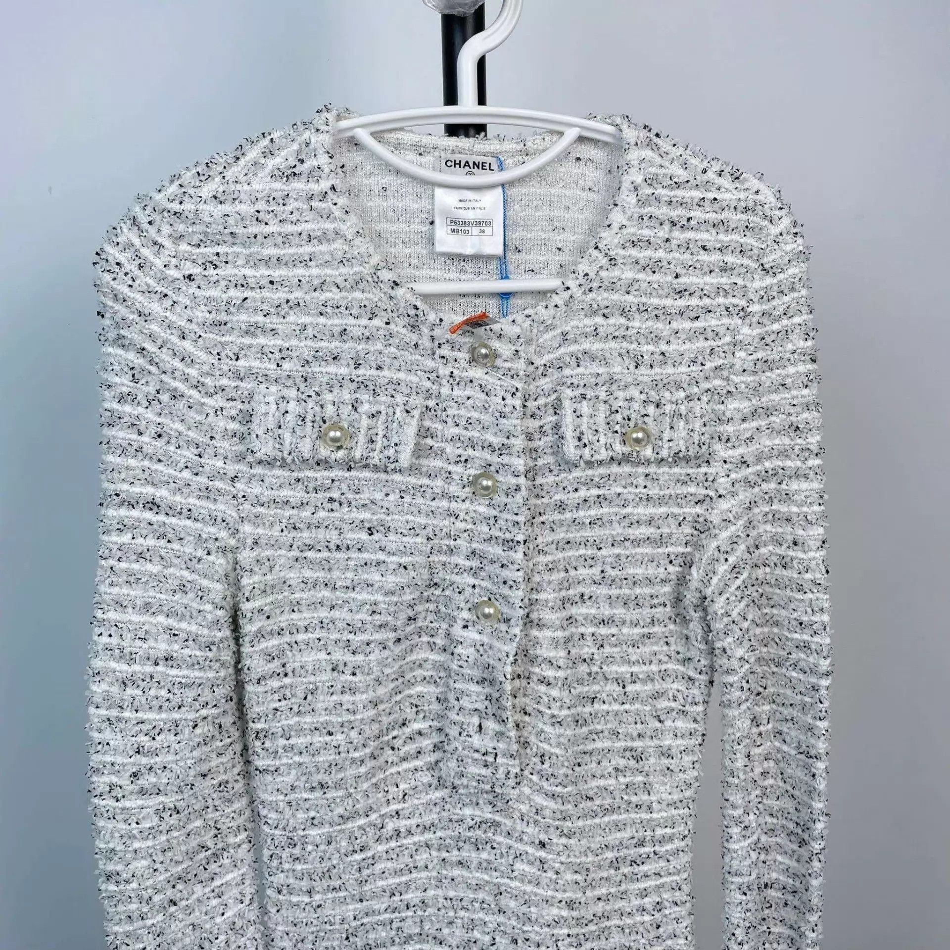 Chanel Chanel tweed tee white 38 95 New Size S / US 4 / IT 40 - 8 Thumbnail