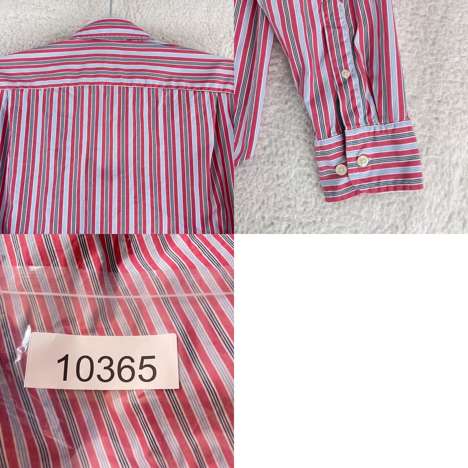 J.Crew J. Crew Striped Dress Shirt Mens Long Sleeve 100% Cotton Size M Blue Size 40R - 9 Thumbnail