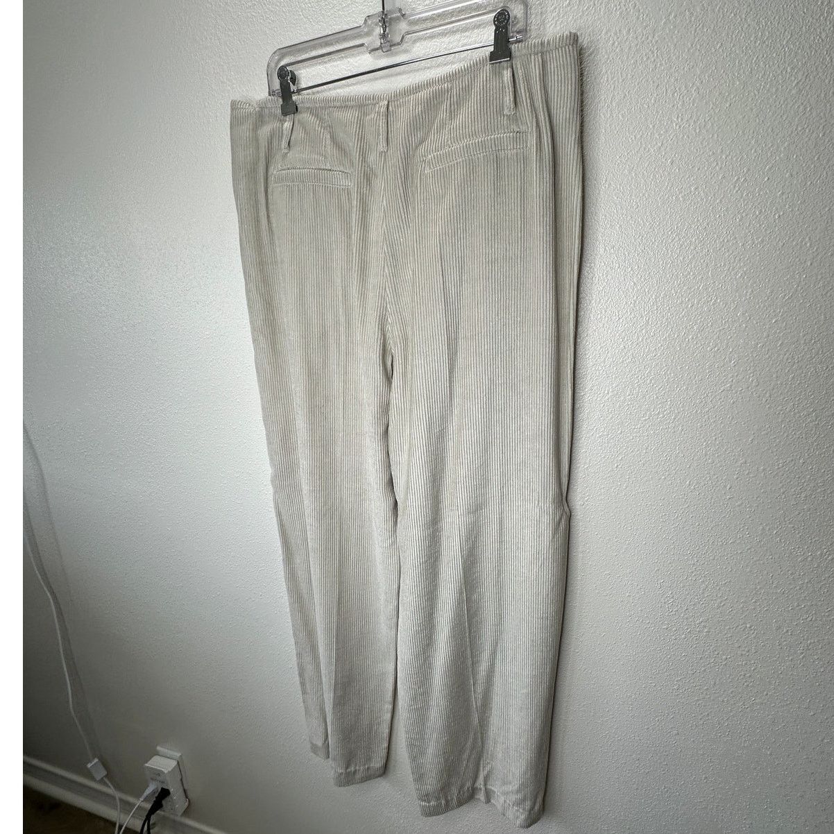 Brunello Cucinelli NWT Brunello Cucinelli Beige Front Pleat Wide Corduroy Pant Size 36" / US 14 / IT 50 - 8 Thumbnail