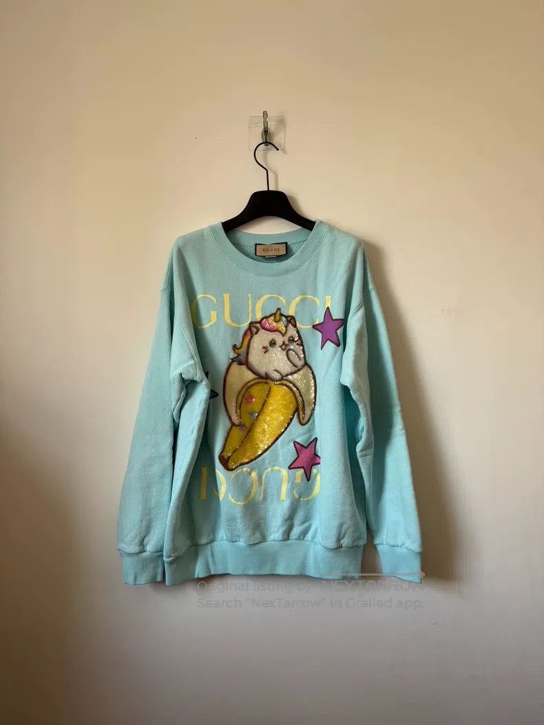 Gucci Gucci Star Banana Cat Pattern Printed Sweatshirt Size M / US 6-8 / IT 42-44 - 1 Thumbnail