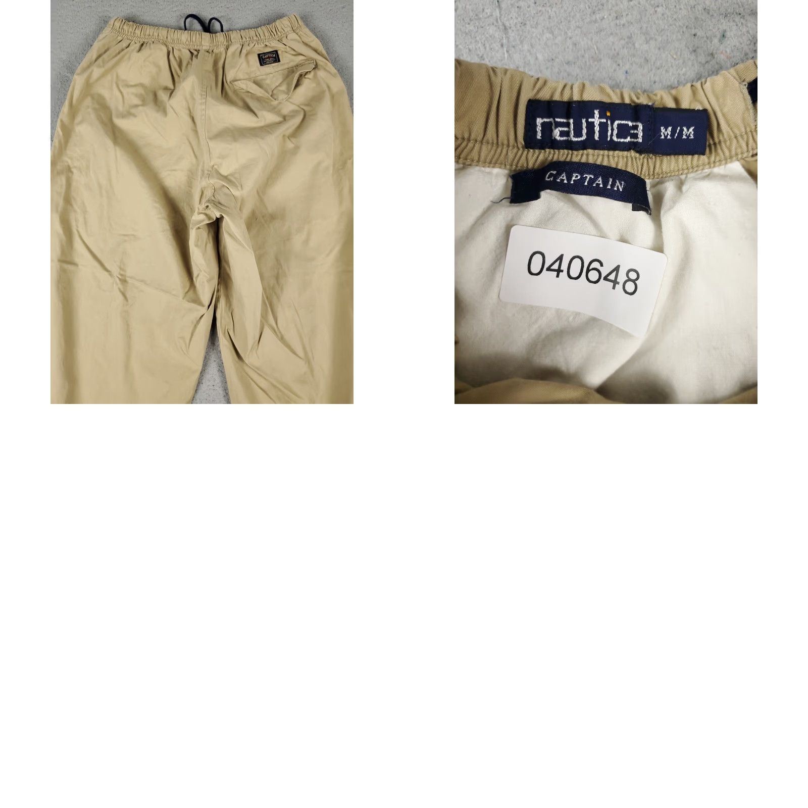 Nautica Nautica Chino Pants Mens Medium Beige Stretch Waist Comfort Trousers 30in Inseam Regular Fit Size US 31 - 8 Thumbnail