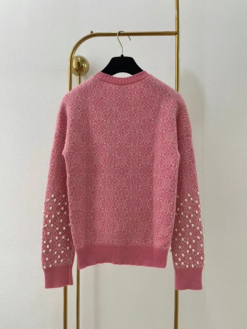 Chanel Chanel Pink gem buckle cashmere sweater Size XXS / US 00 / IT 34 - 2 Thumbnail
