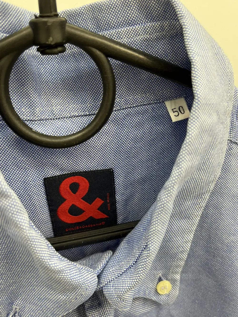 Dolce & Gabbana Dolce & Gabbana Cotton Oxford Shirt Size US L / EU 52-54 / 3 - 3 Thumbnail