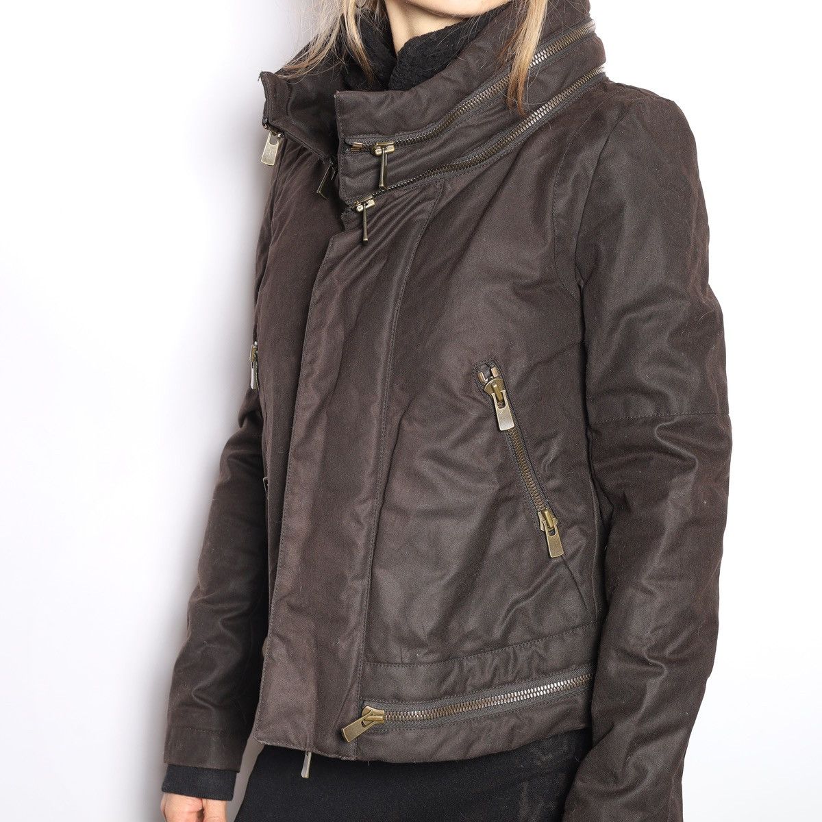 Givenchy Givenchy Archive Brown Fleece Lined Flight Jacket Zipper Size XS / US 0-2 / IT 36-38 - 2 Thumbnail