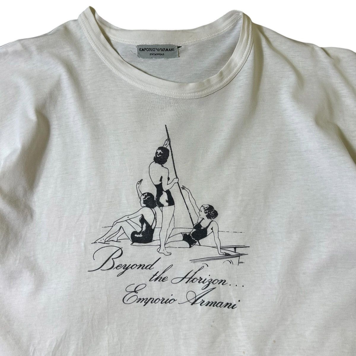 Emporio Armani Vintage Emporio Armani Graphic Tee Size L / US 10 / IT 46 - 2 Thumbnail
